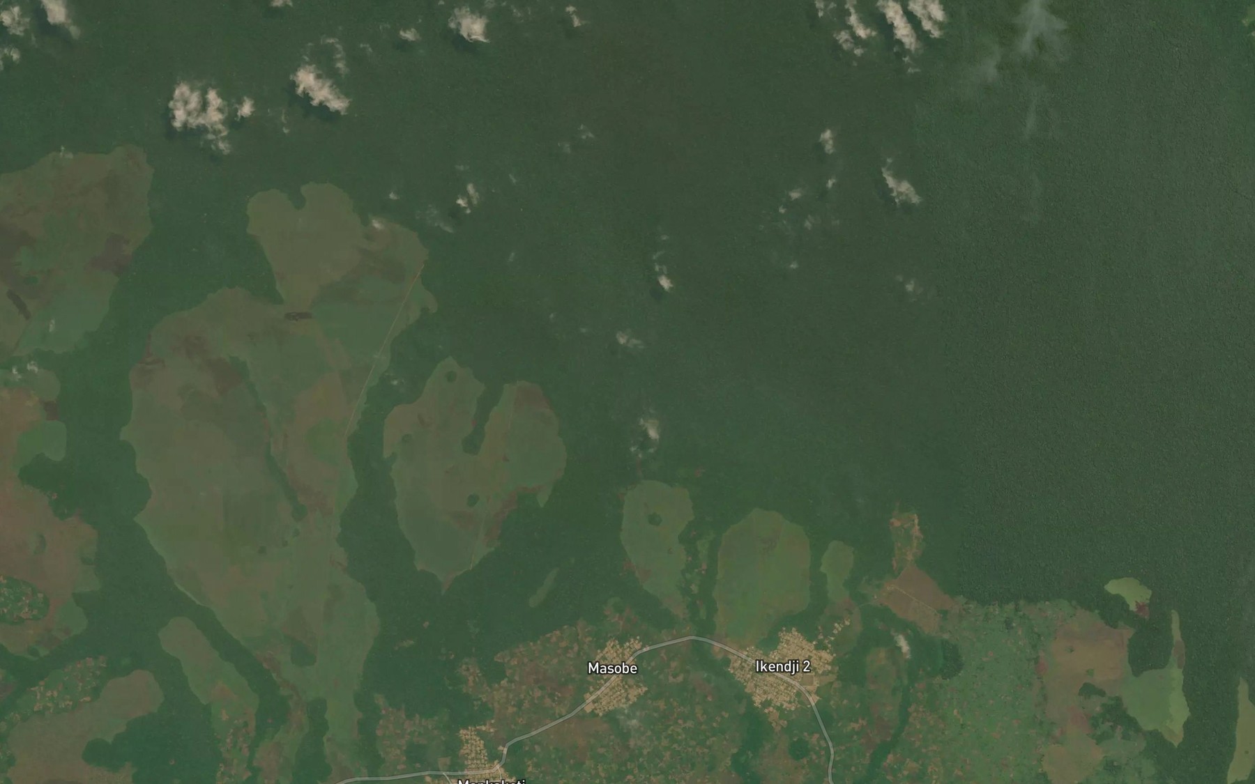 Satellite map of the Libango