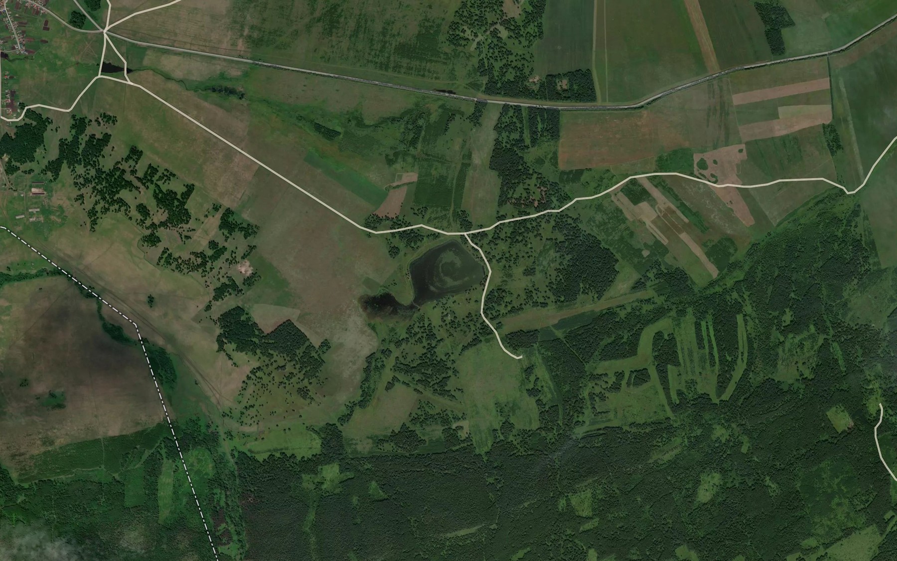 Satellite map of the Ozero Zhilovskoye
