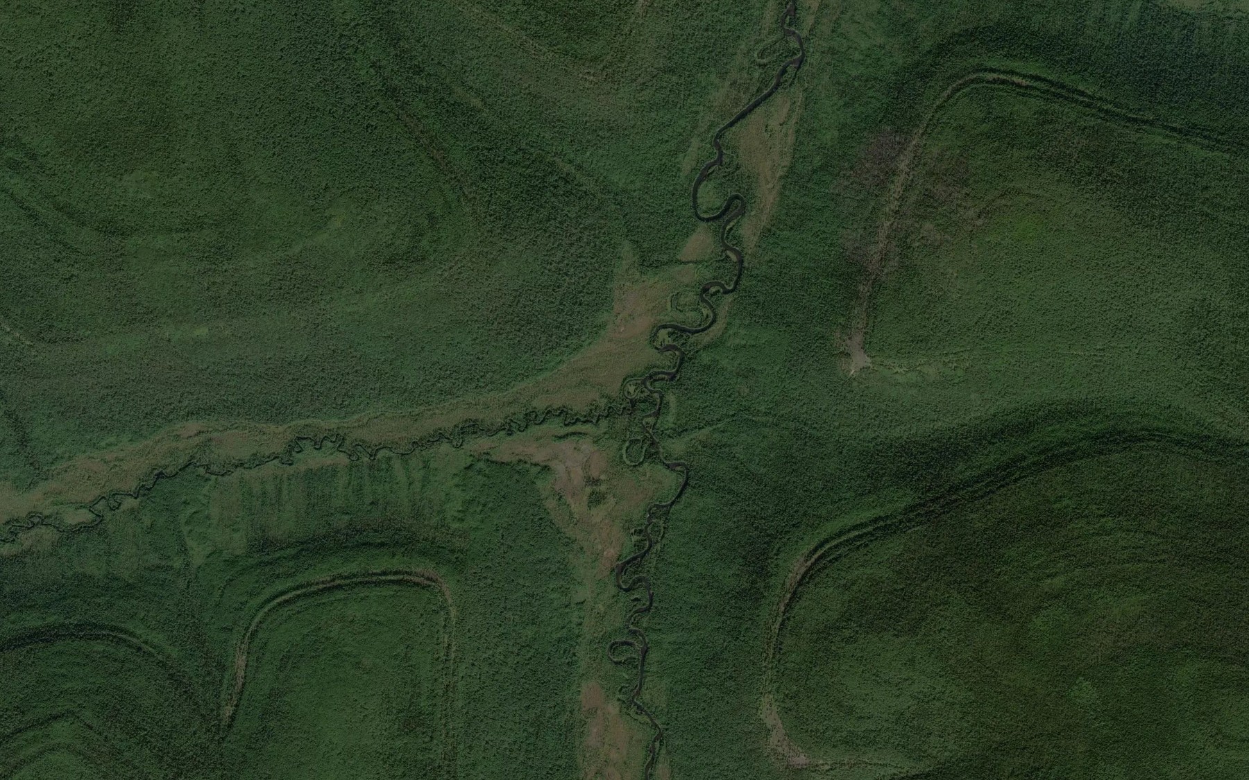 Satellite map of the Sukhaya Rechka