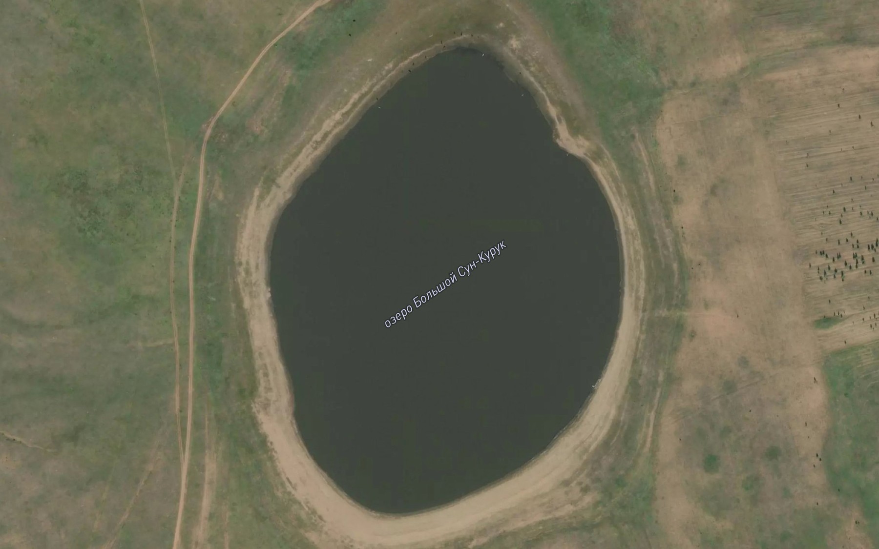 Satellite map of the Ozero Bol'shoy Sun-Kuruk
