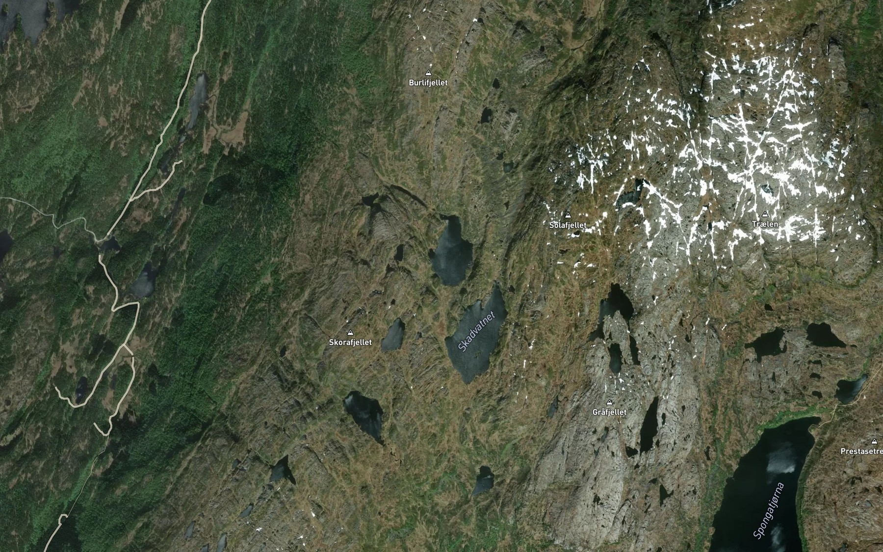 Satellite map of the Svartatjorni