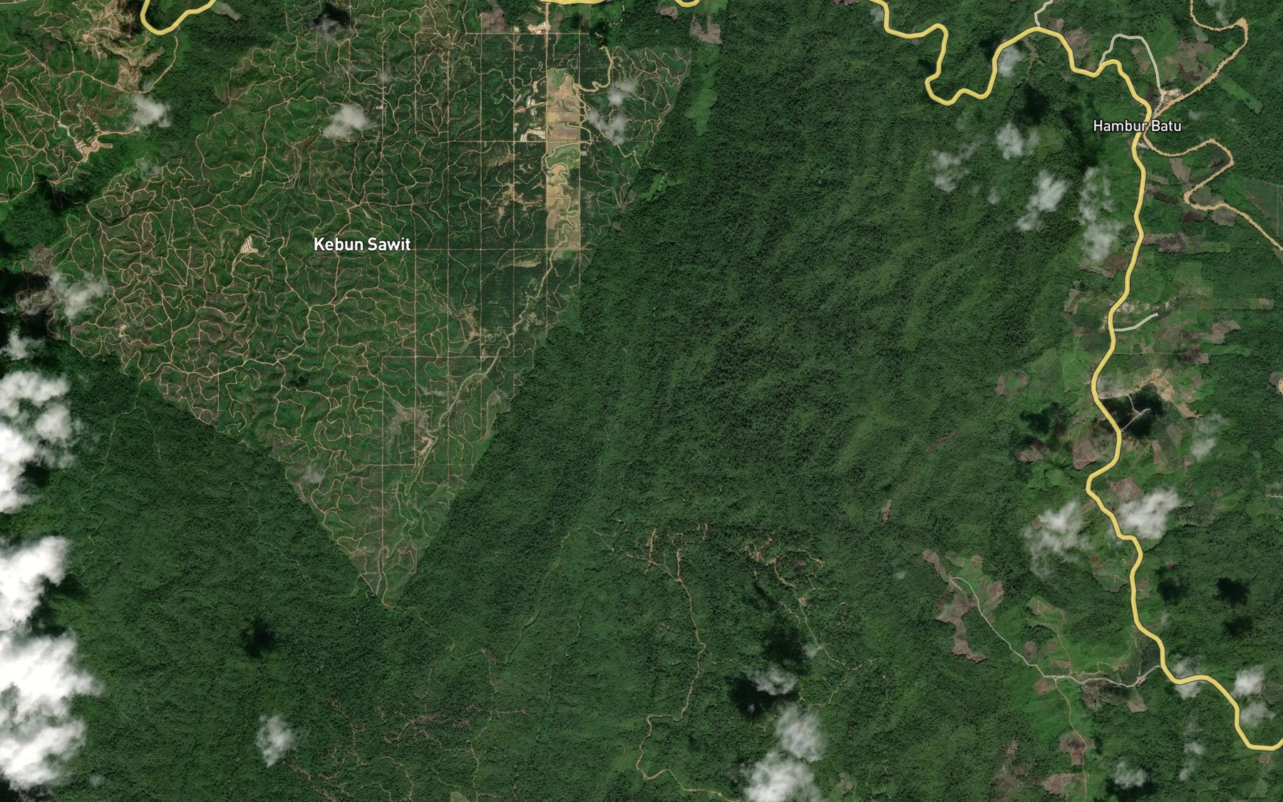 Satellite map of the Sungai Koloi