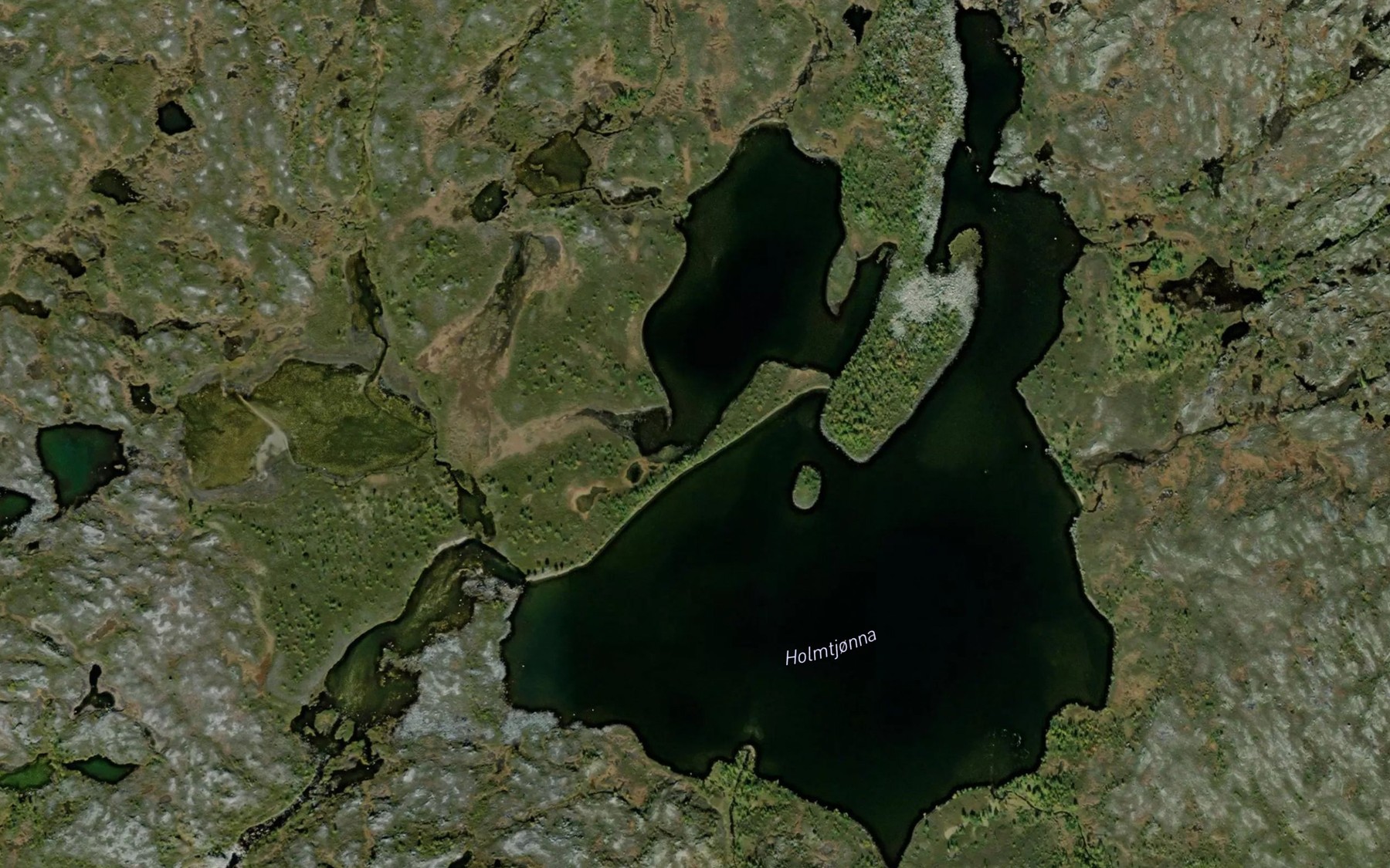 Satellite map of the Holmtjonna