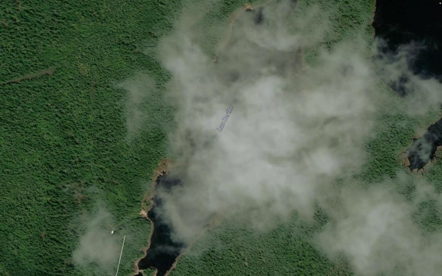 Satellite map of the Lac Berthe