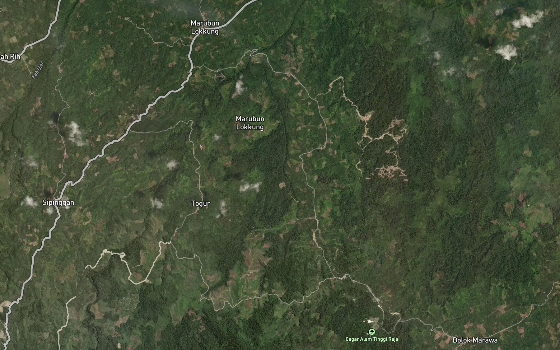 Satellite map of the Bah Talun