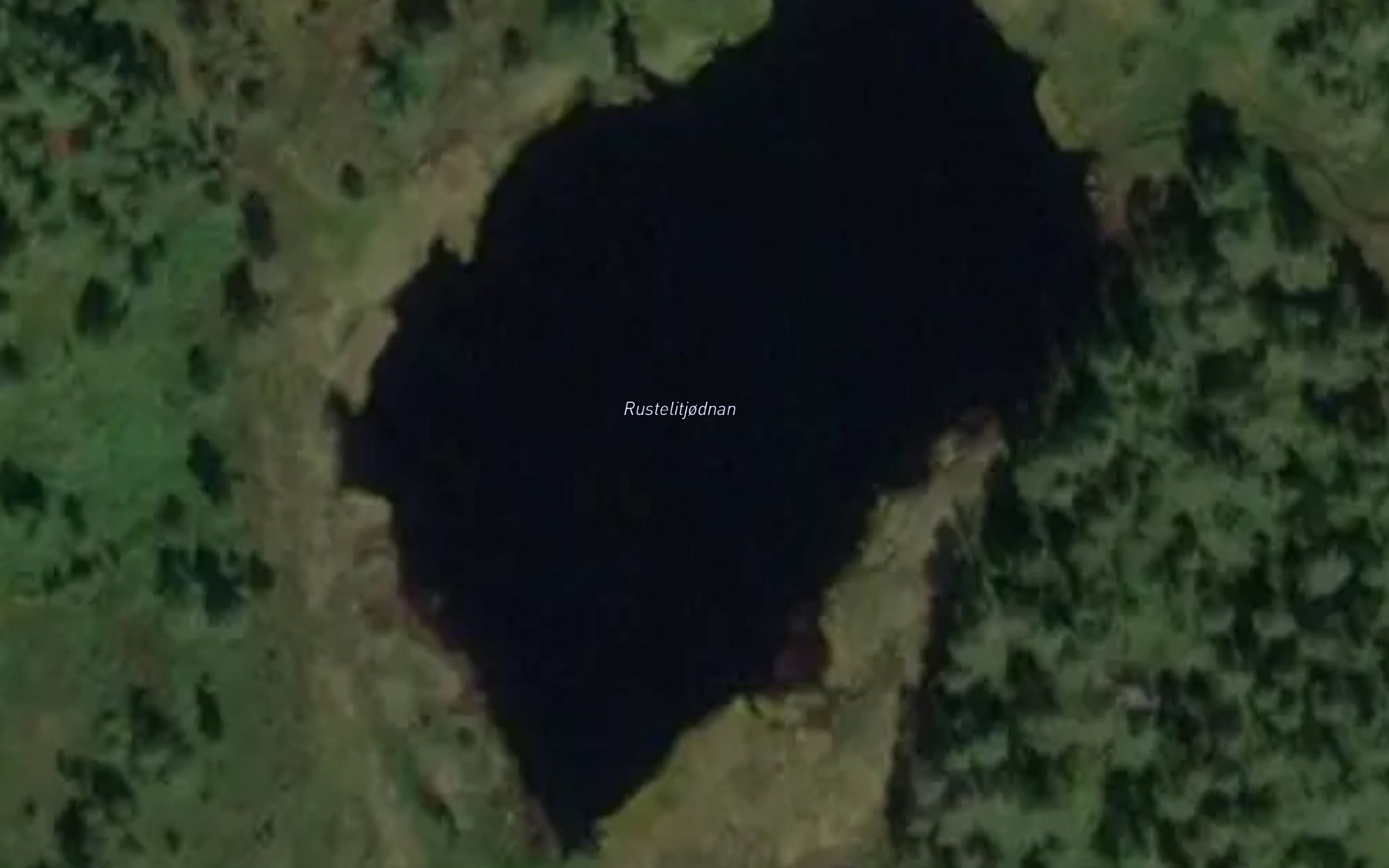 Satellite map of the Rustelitjodnan