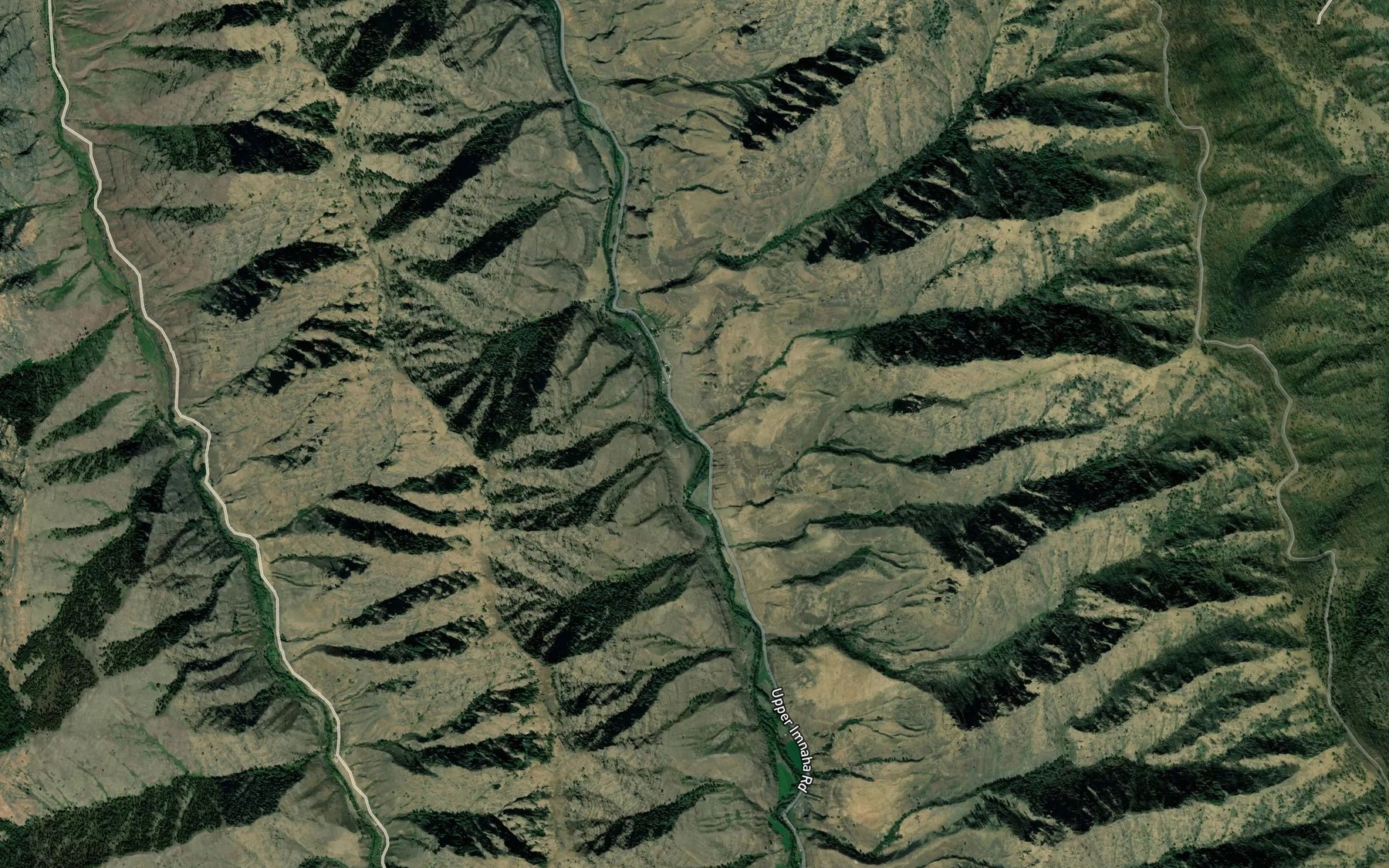 Satellite map of the Thorn Creek