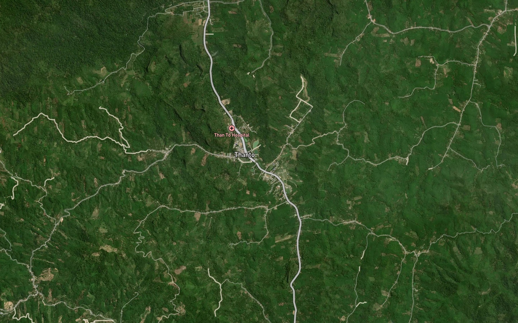 Satellite map of the Khlong Phan Suek