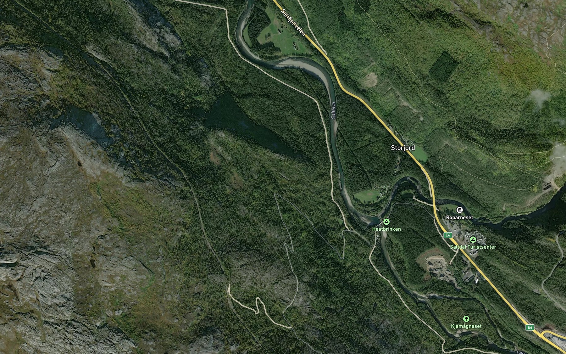 Satellite map of the Finnkonhellbekken