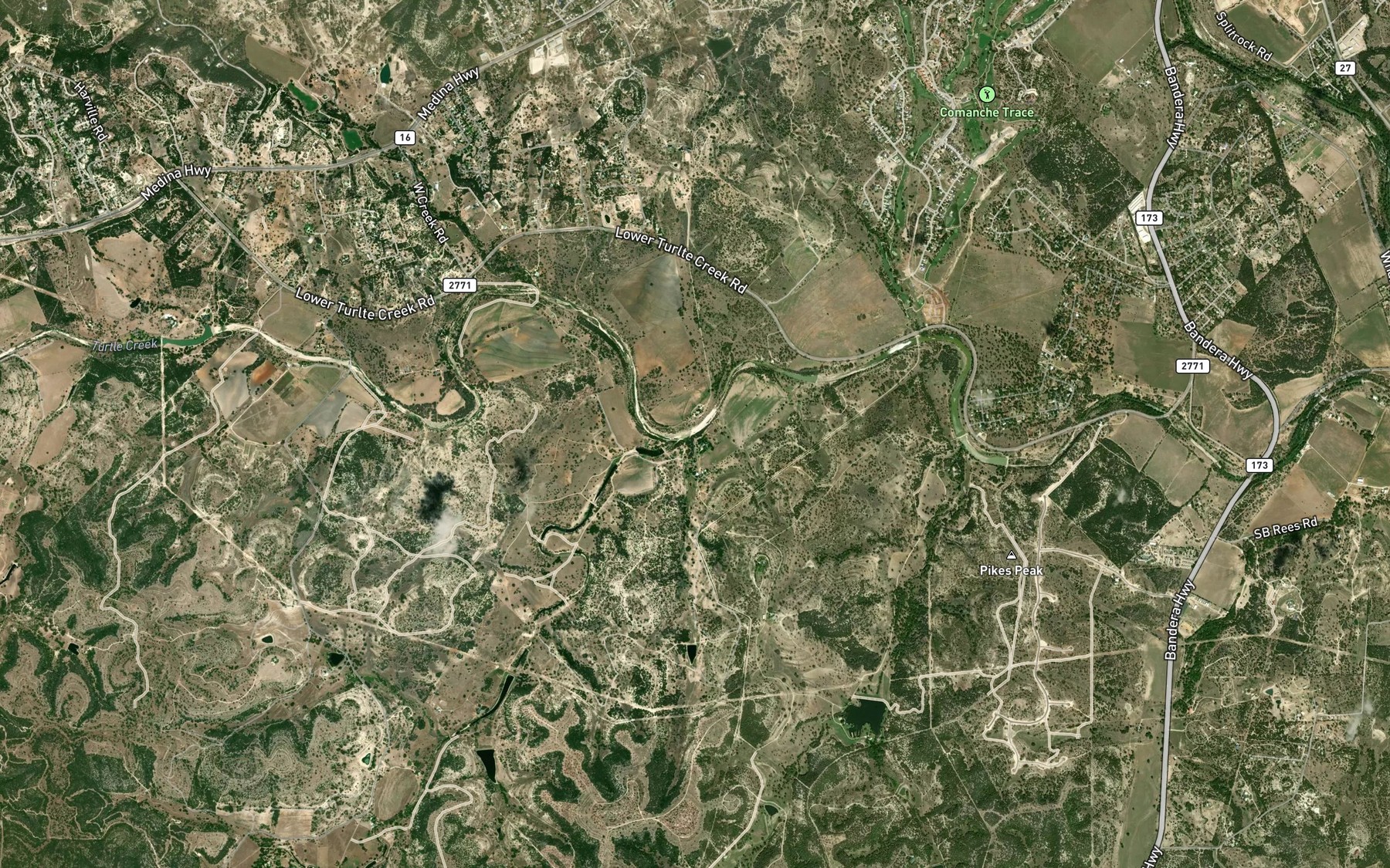Satellite map of the South Creek