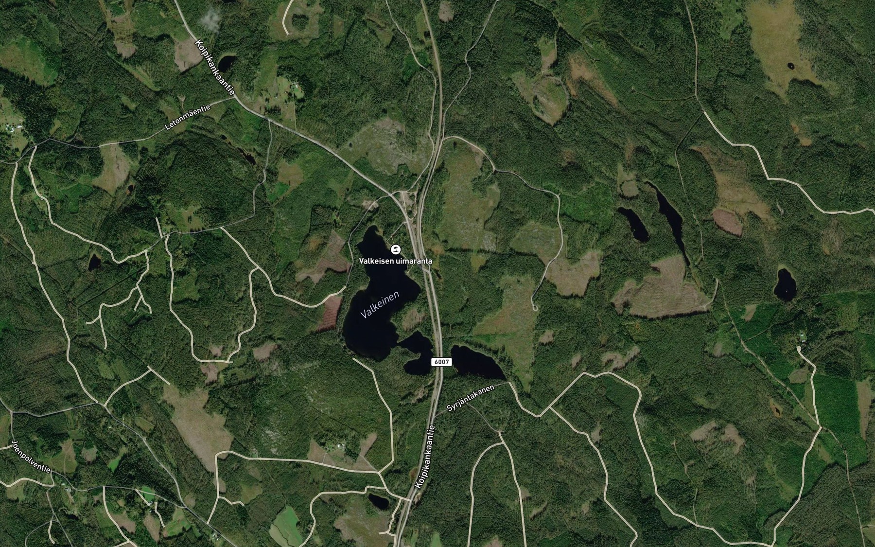 Satellite map of the Kilpijarvi