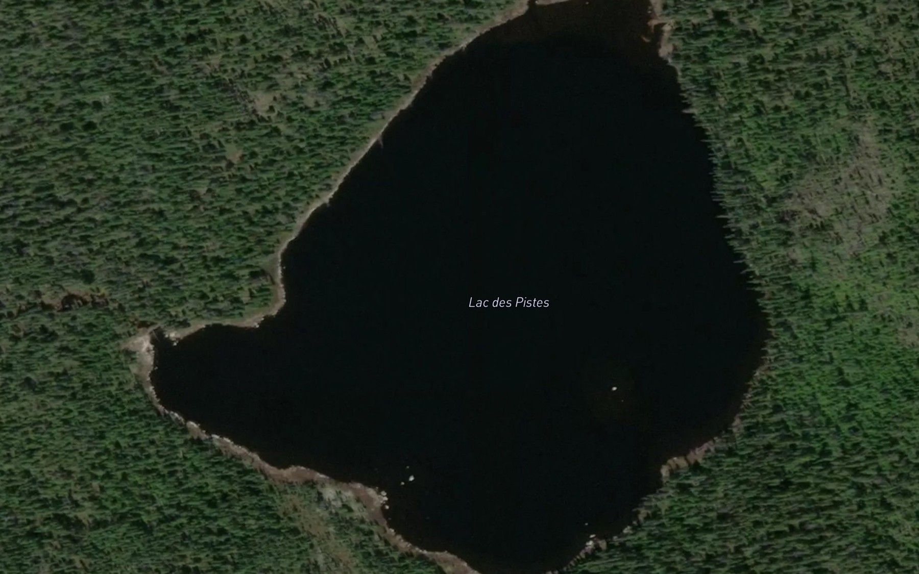 Satellite map of the Lac des Pistes