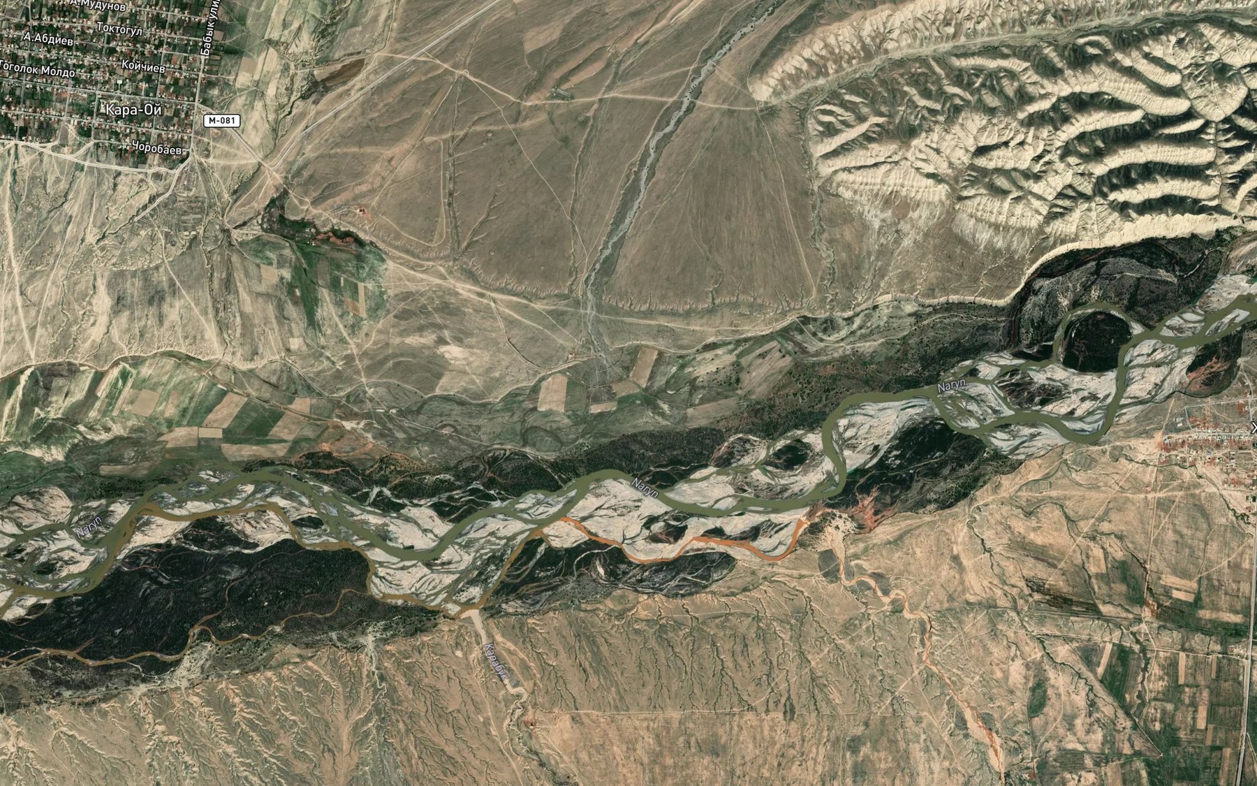 Satellite map of the Kadraly