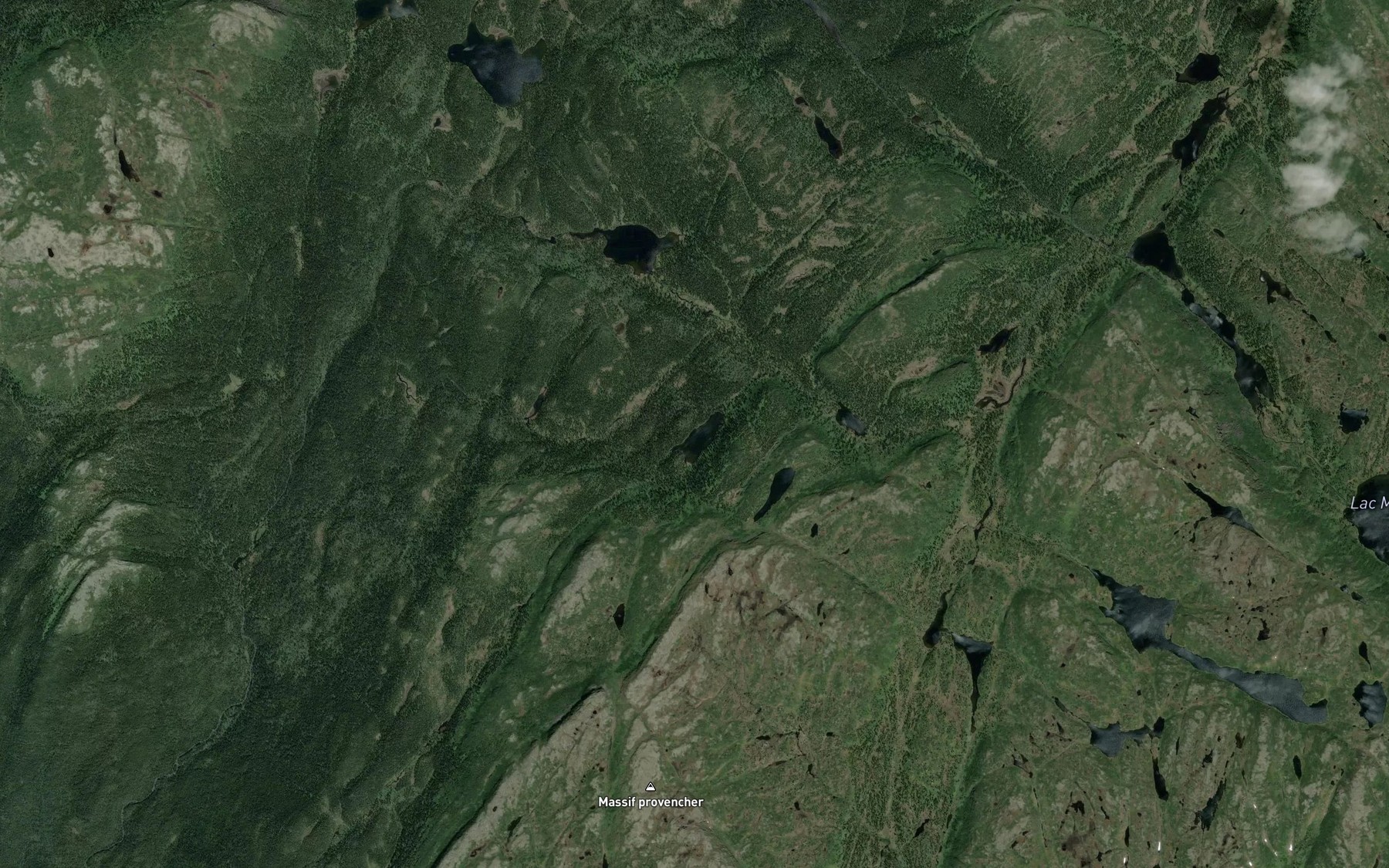Satellite map of the Lac du Porc-Epic
