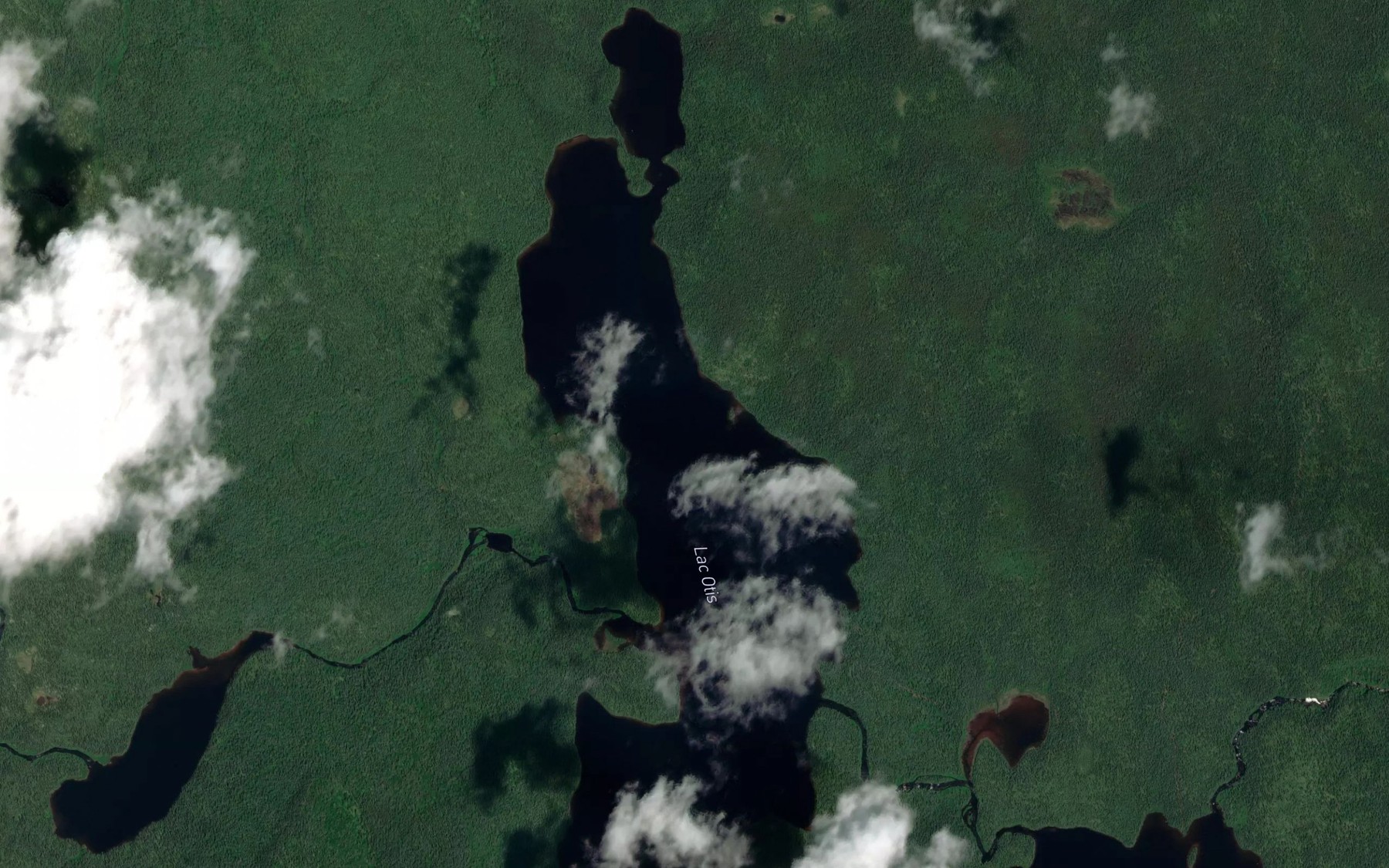 Satellite map of the Lac Otis