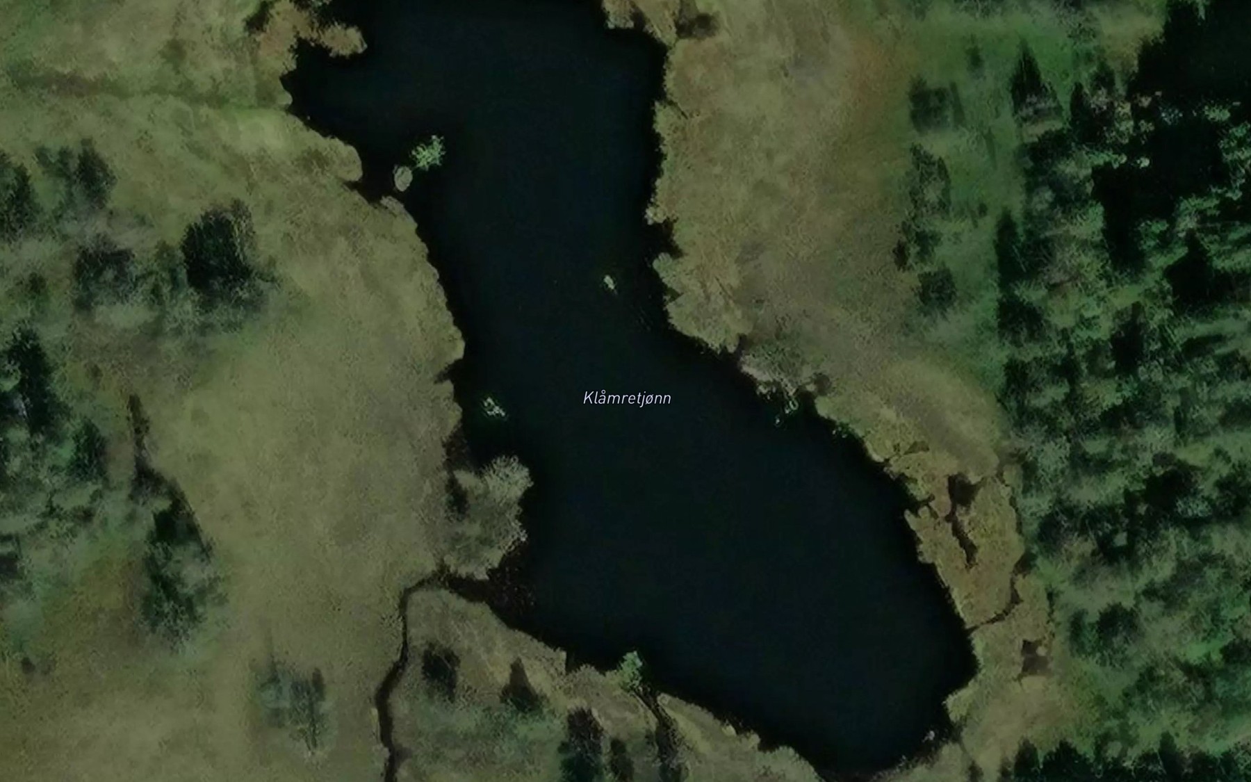 Satellite map of the Klamretjonn