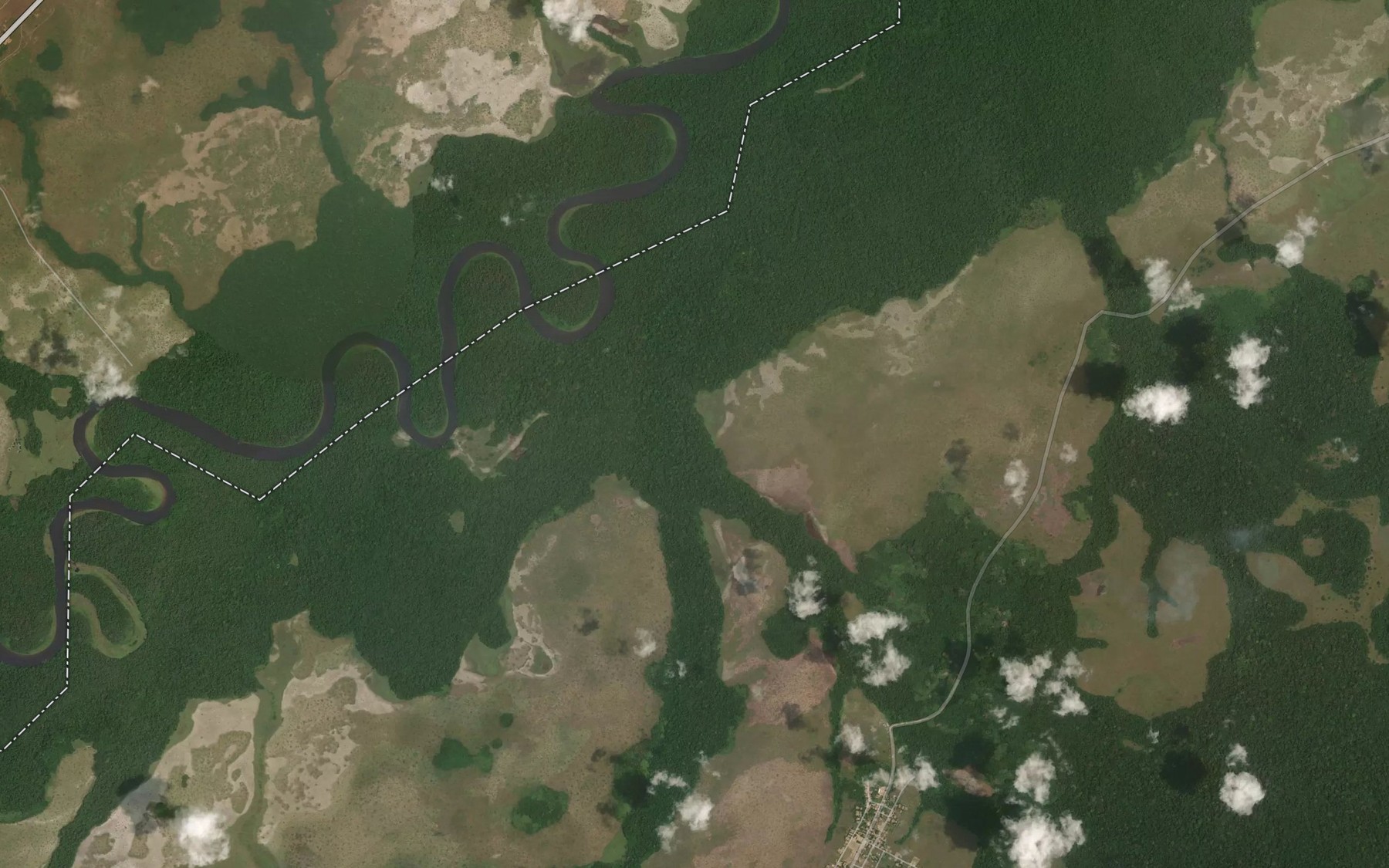 Satellite map of the Adia