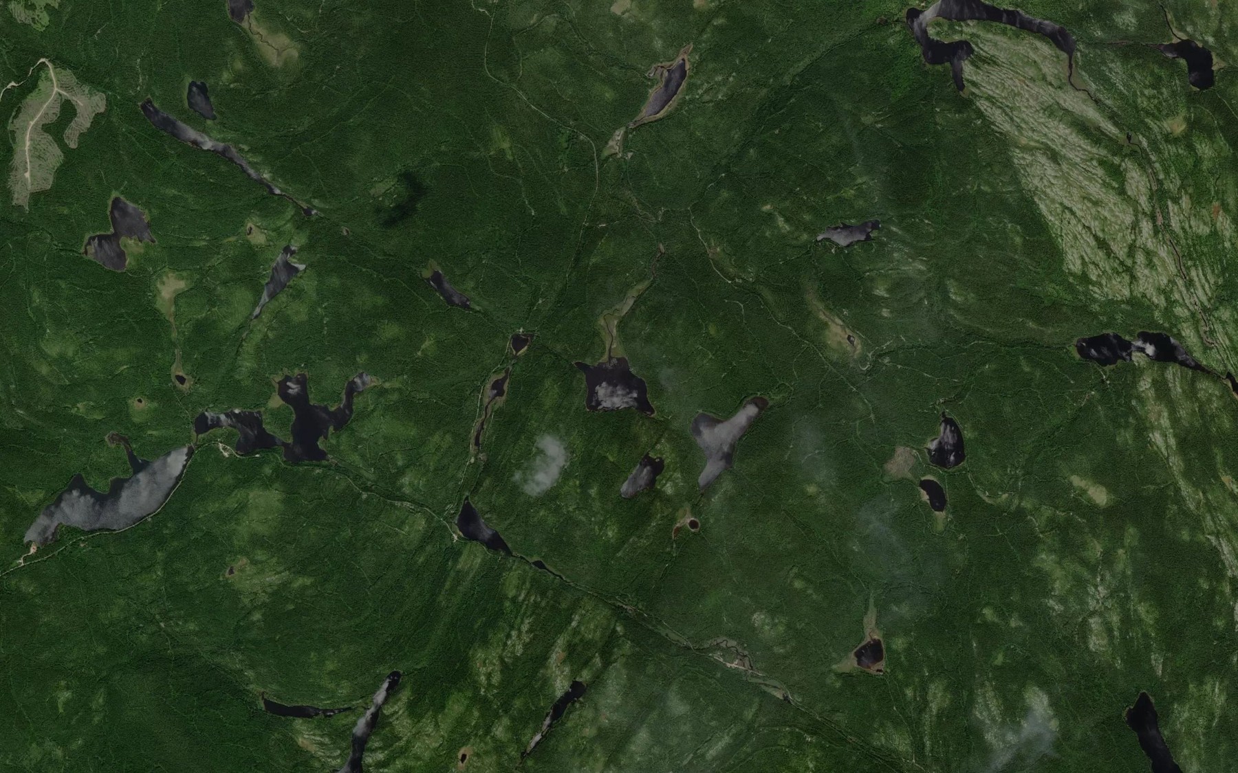 Satellite map of the Lac Pierre