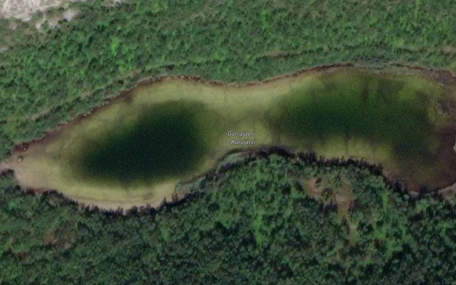 Satellite map of the Kiksiniemenkurujaervi