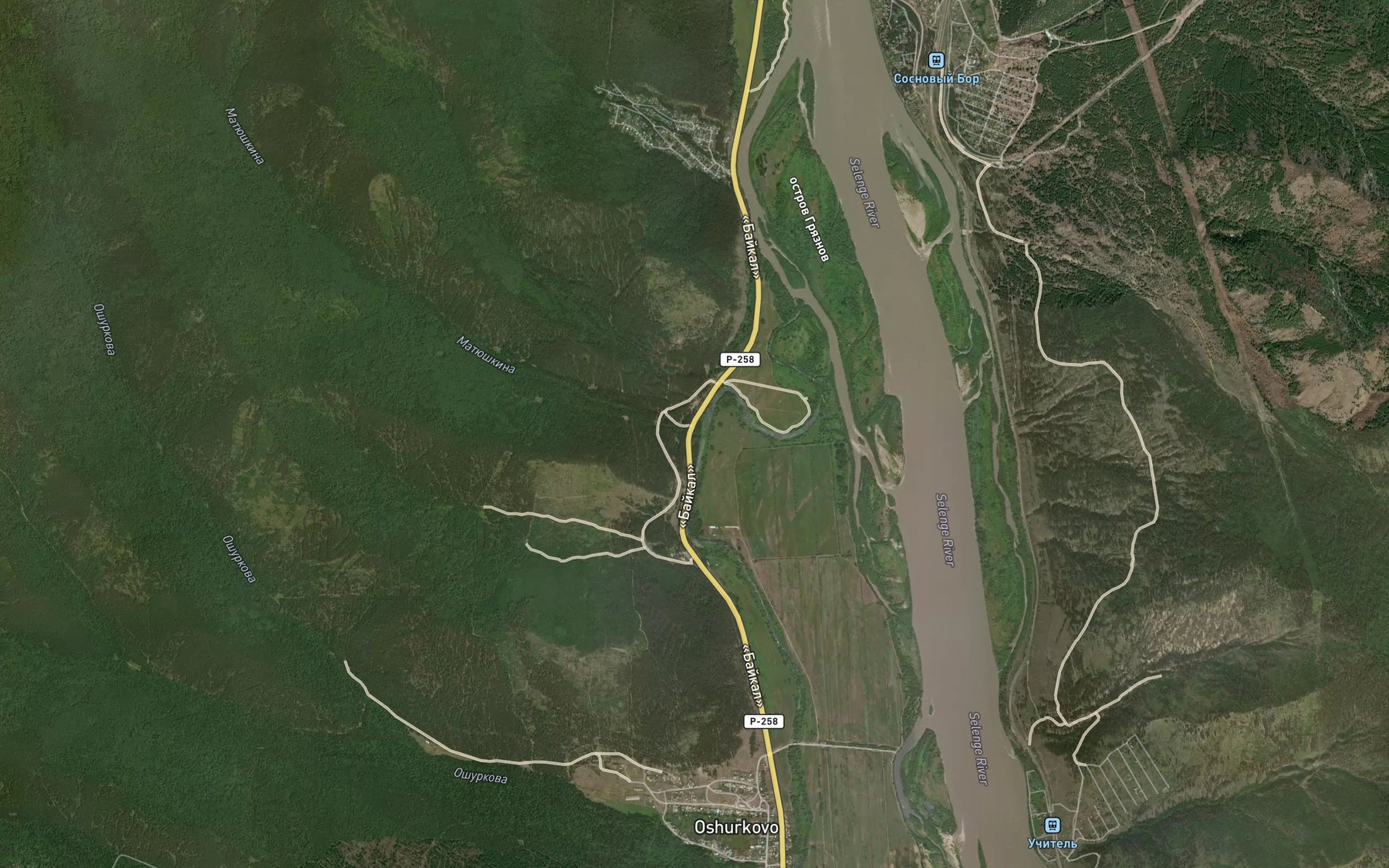 Satellite map of the Matyushkina