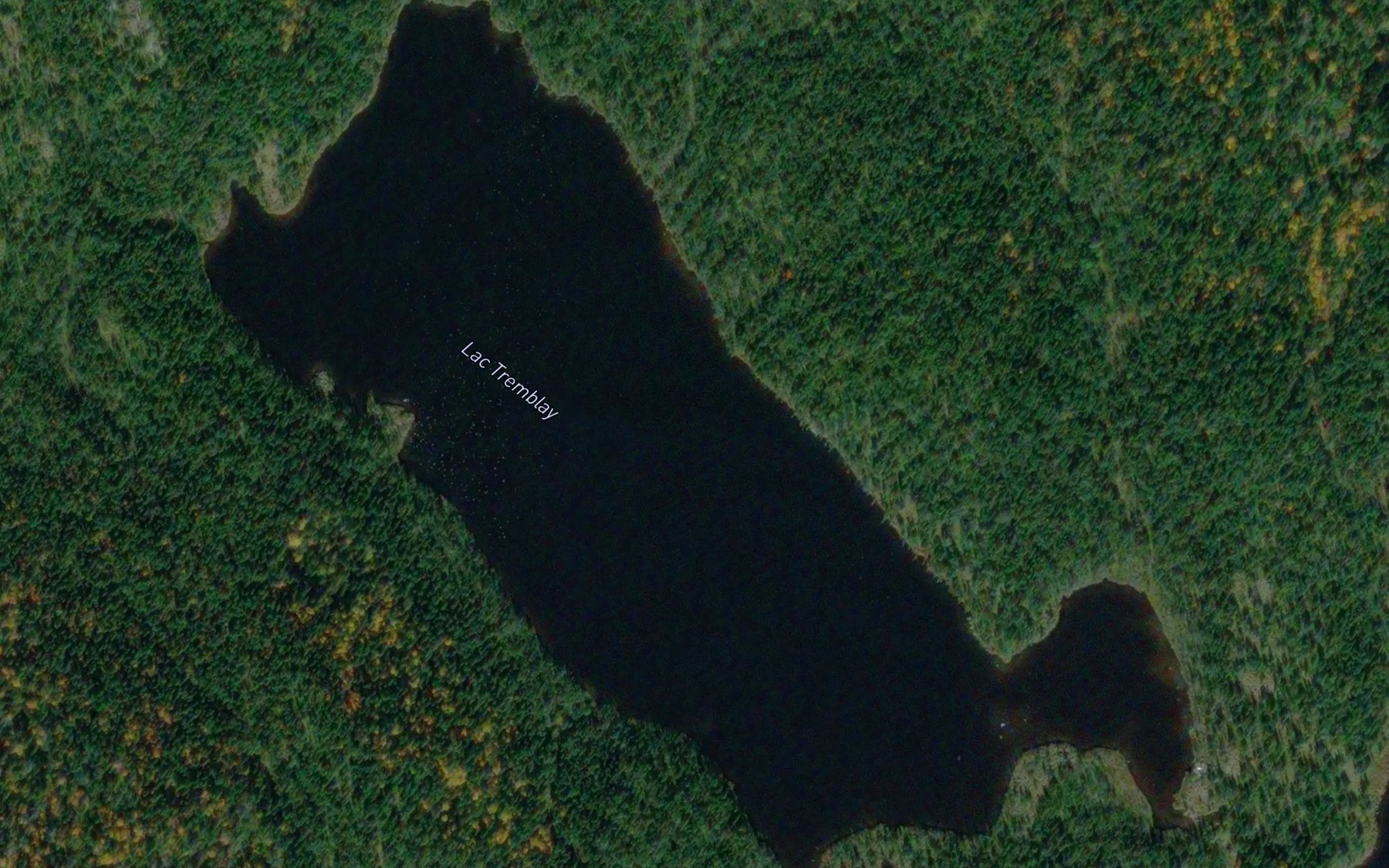 Satellite map of the Lac Tremblay