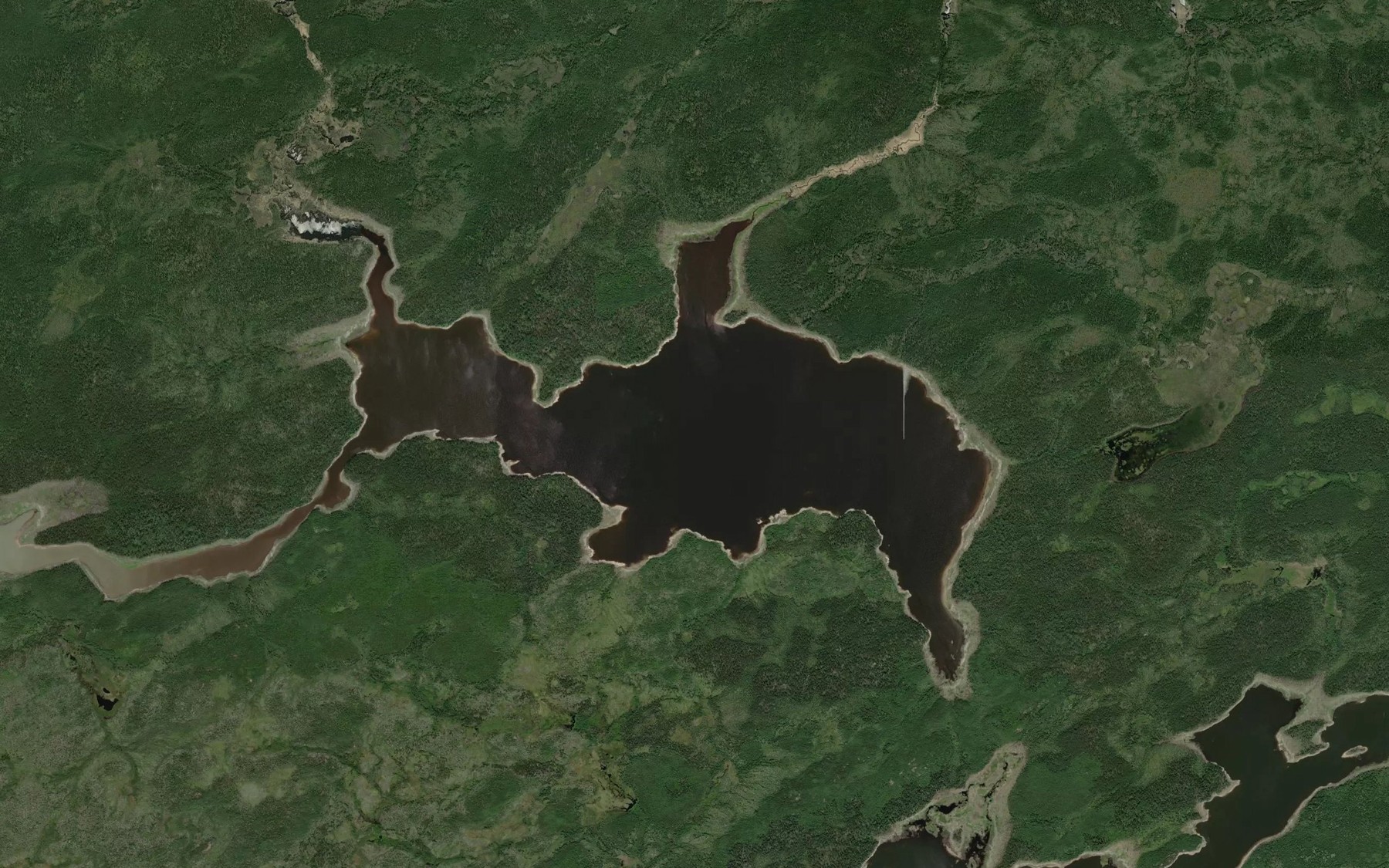 Satellite map of the German Lake