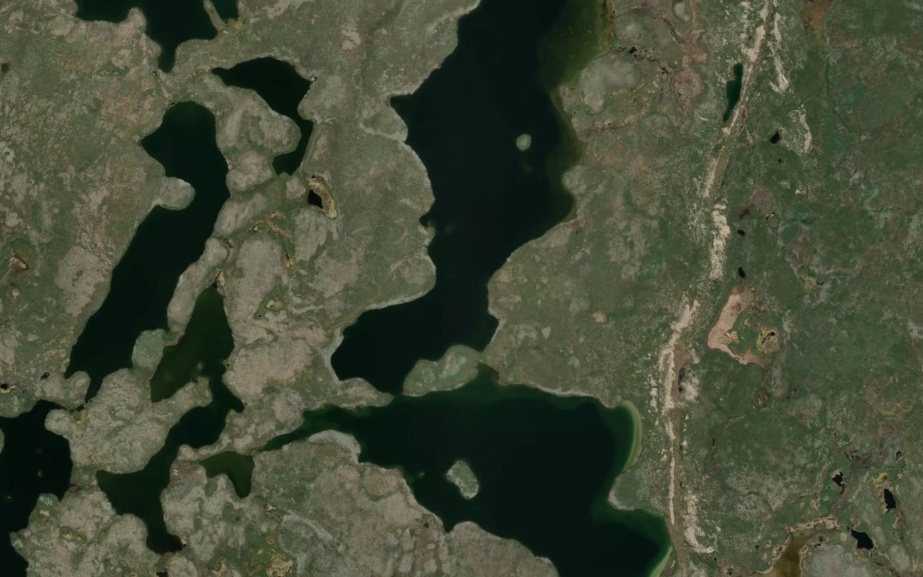 Satellite map of the Lefurgey Lake