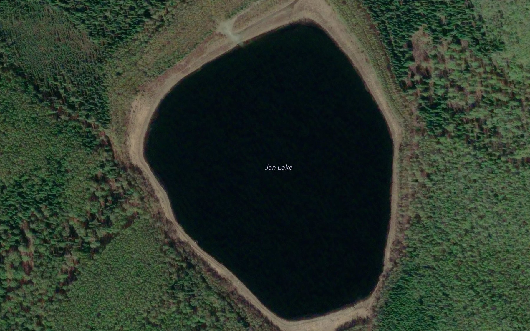 Satellite map of the Jan Lake