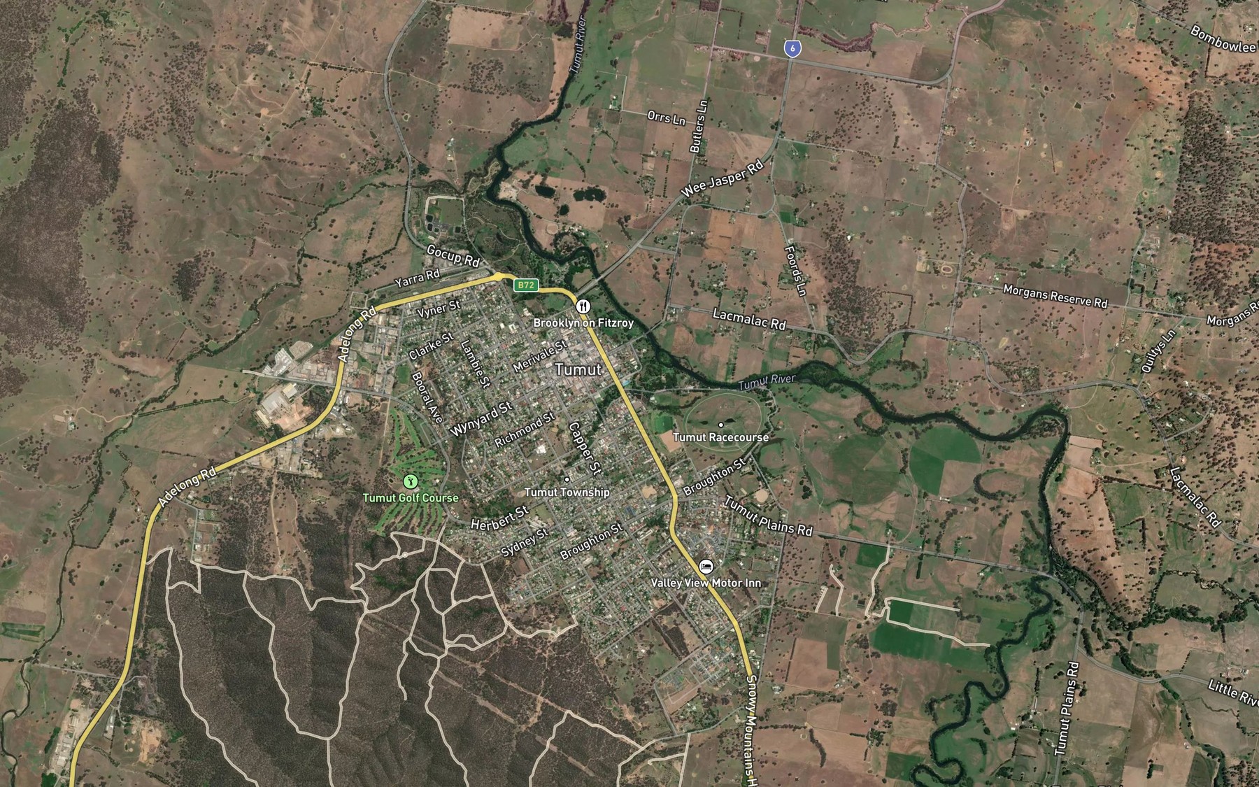 Satellite map of the Mcfarlanes Creek