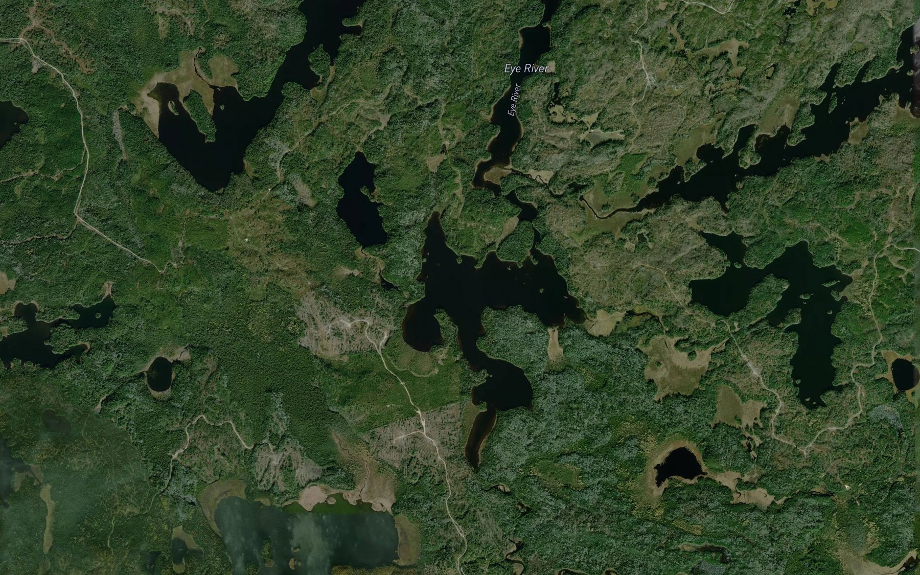 Satellite map of the Ear Lake