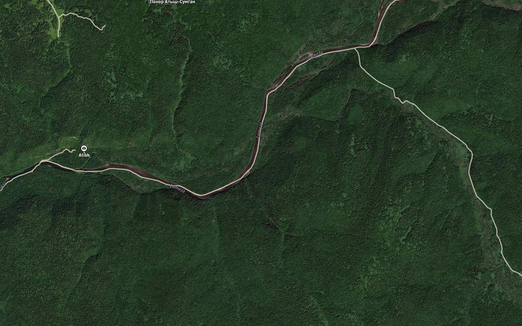 Satellite map of the Berdyash