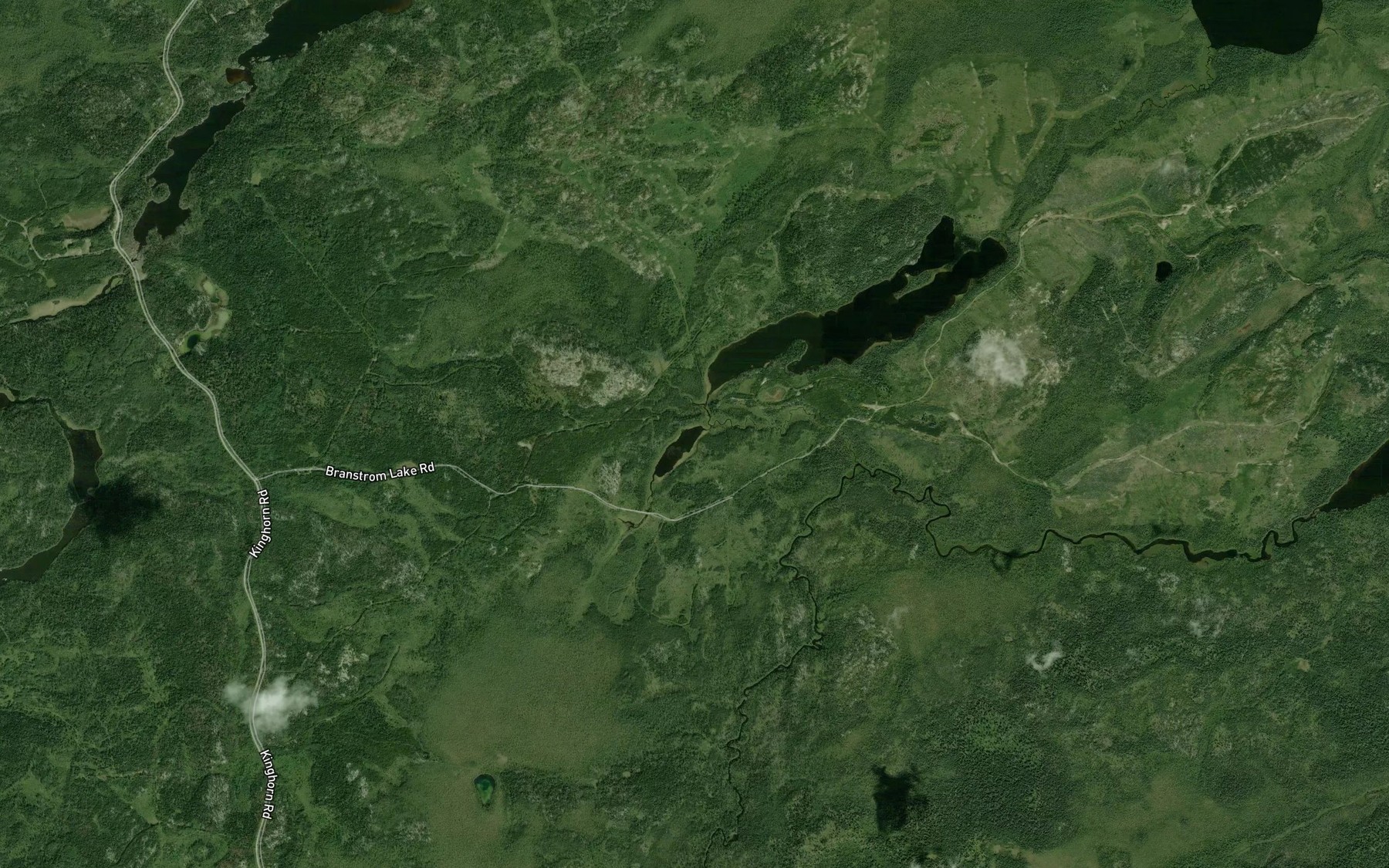 Satellite map of the Branstrom Creek