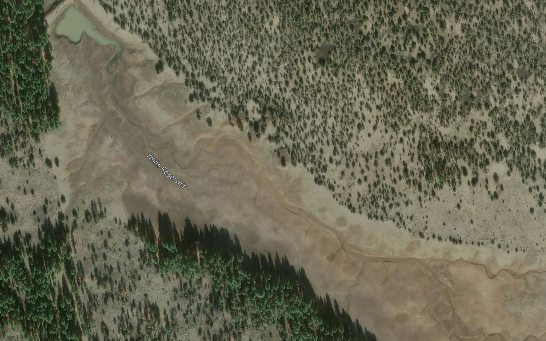 Satellite map of the White Reservoir