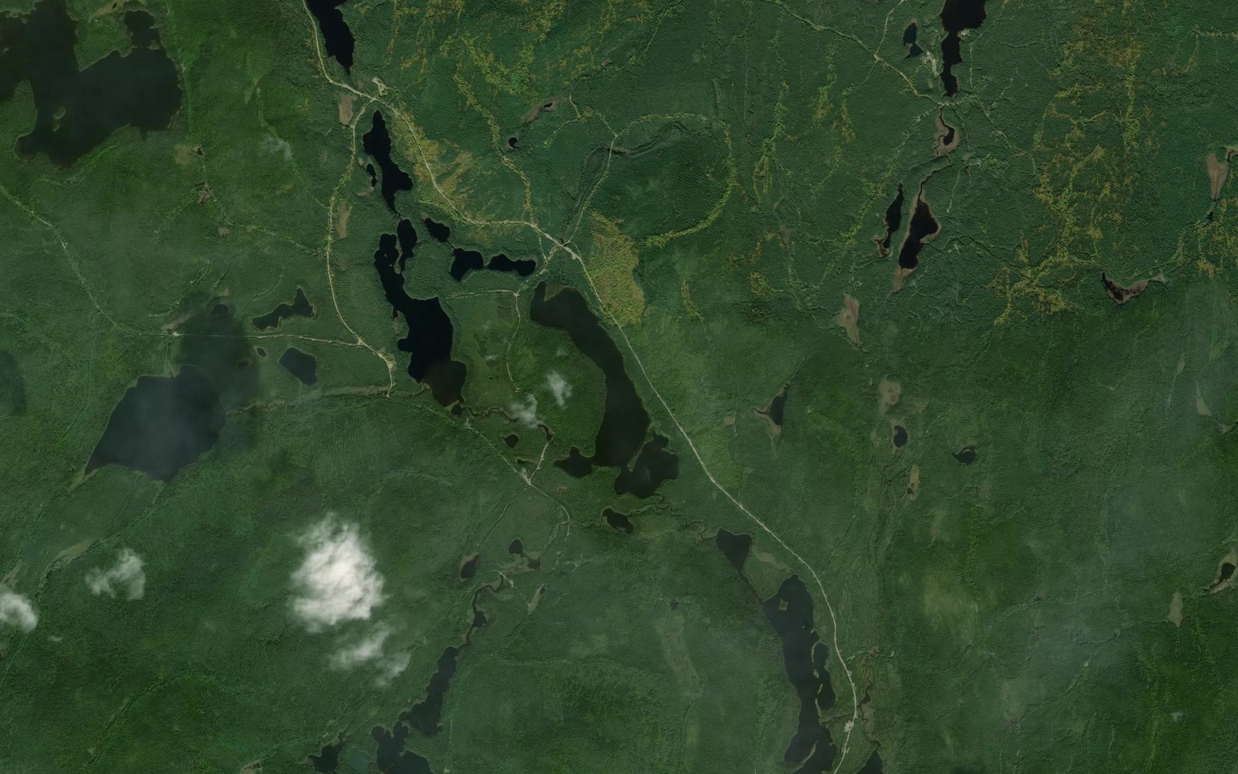 Satellite map of the Lac De Courbiere