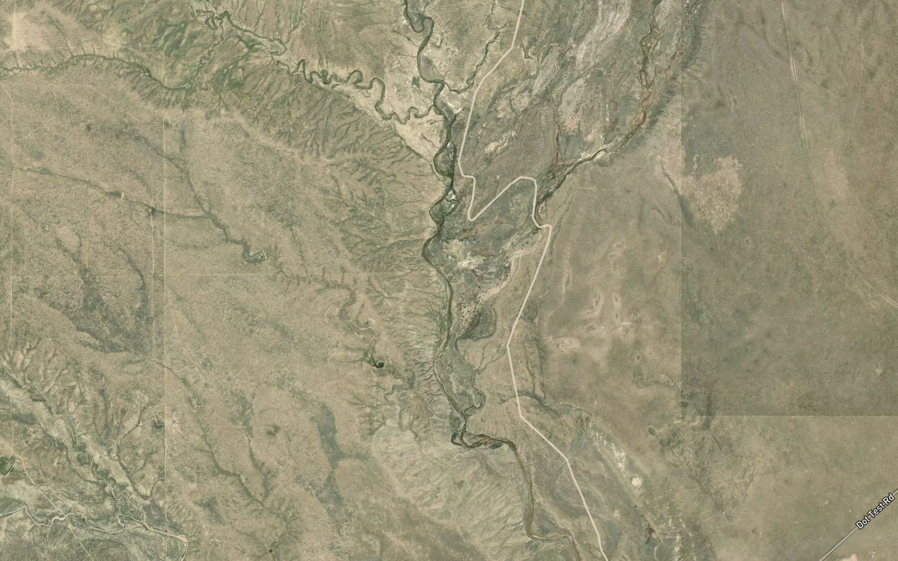 Satellite map of the Black Squirrel Creek