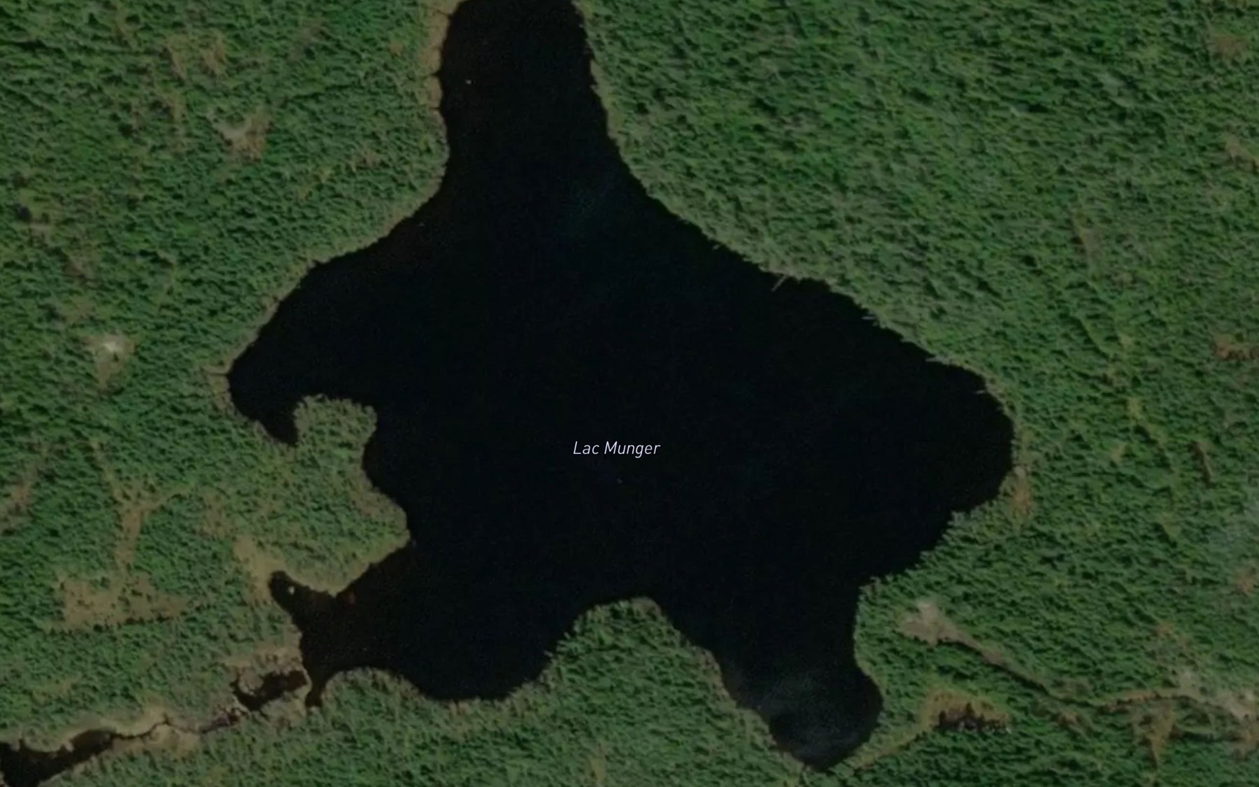 Satellite map of the Lac Munger