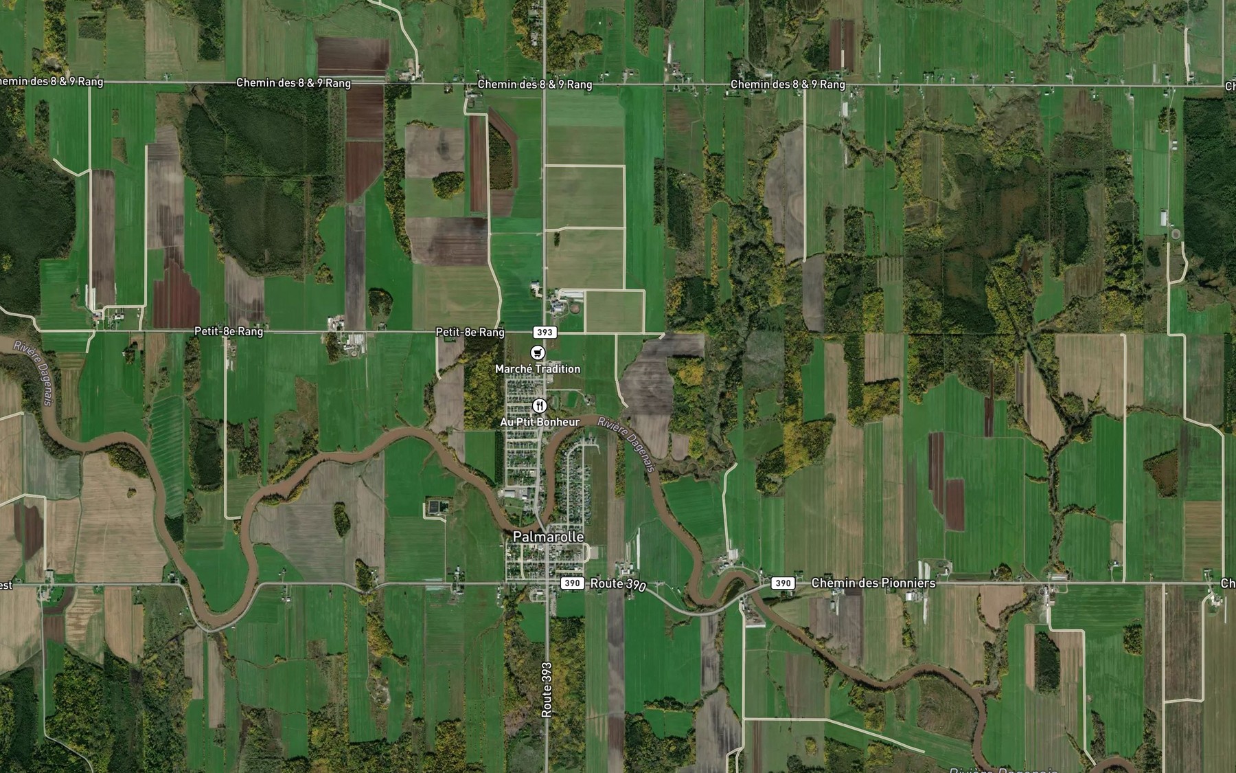 Satellite map of the Cours d'eau Fontaine