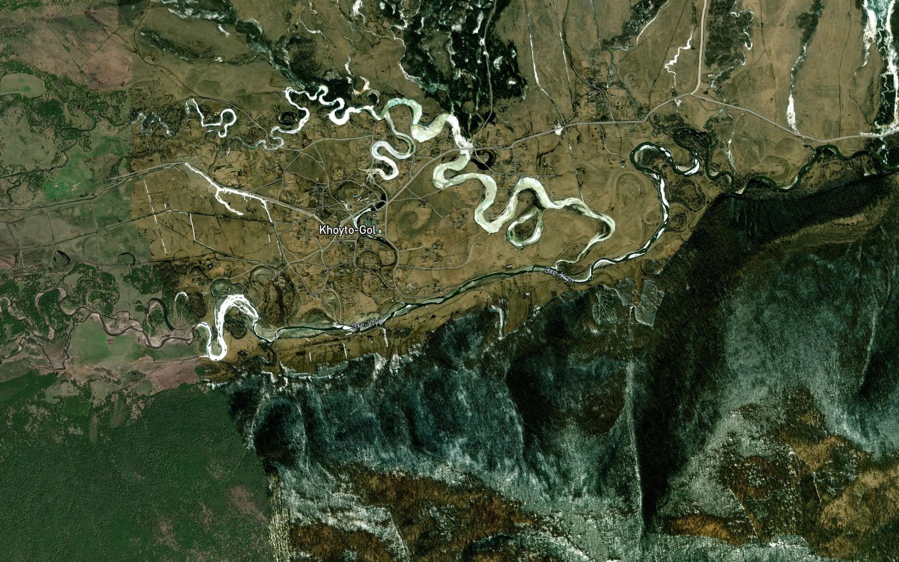 Satellite map of the Ugun