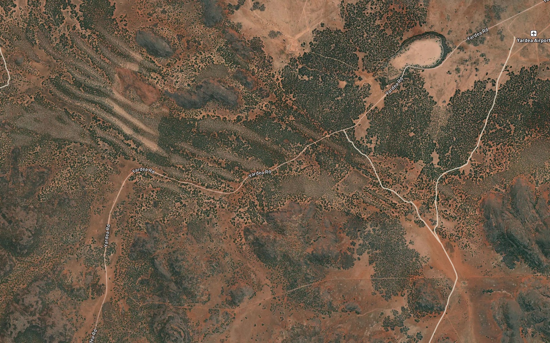 Satellite map of the Yartoo Reservoir