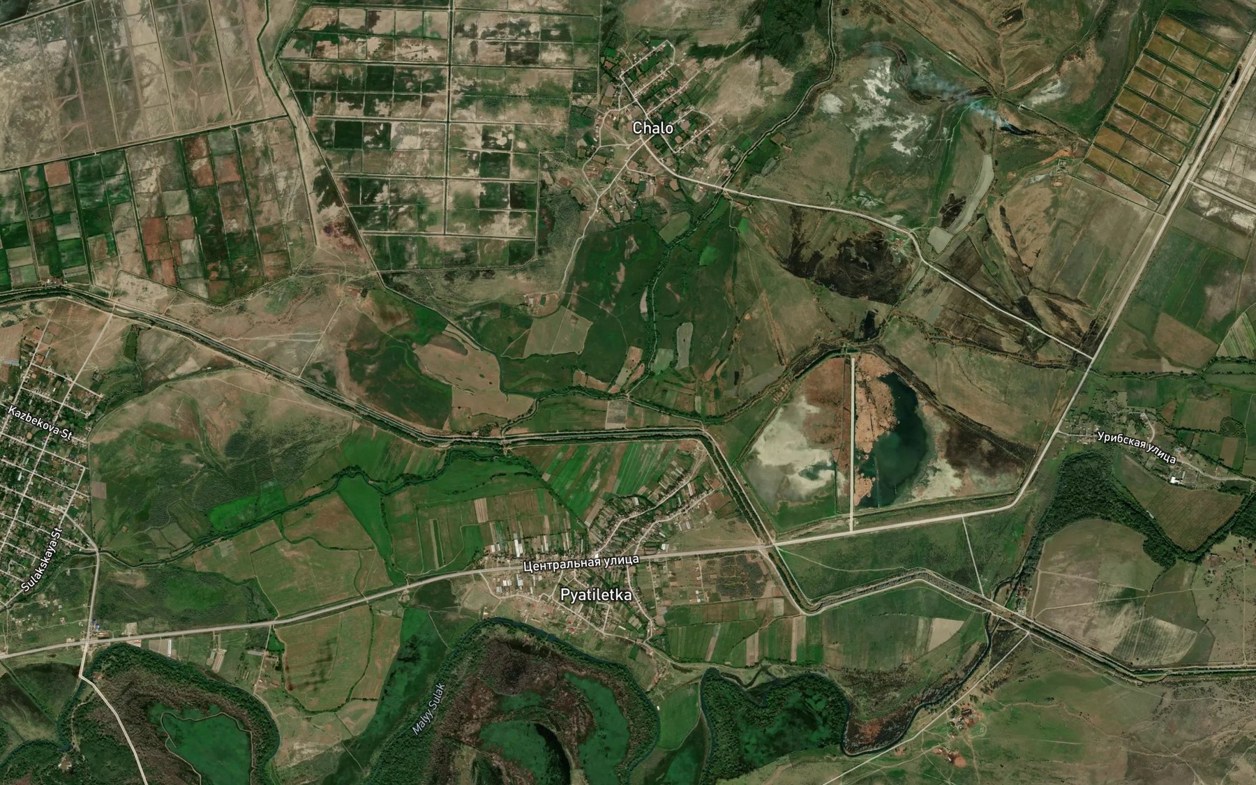 Satellite map of the Kanal Kostek-Shabur