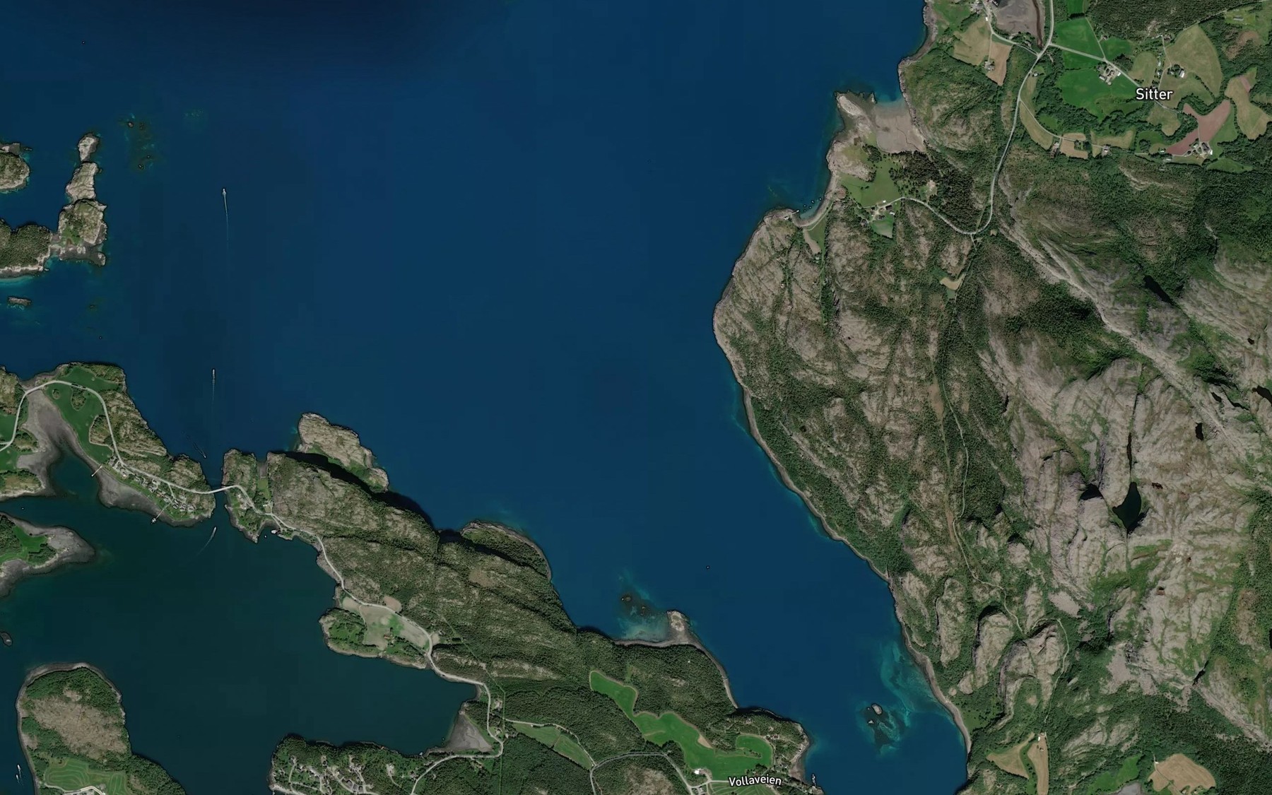 Satellite map of the Knottfjorden