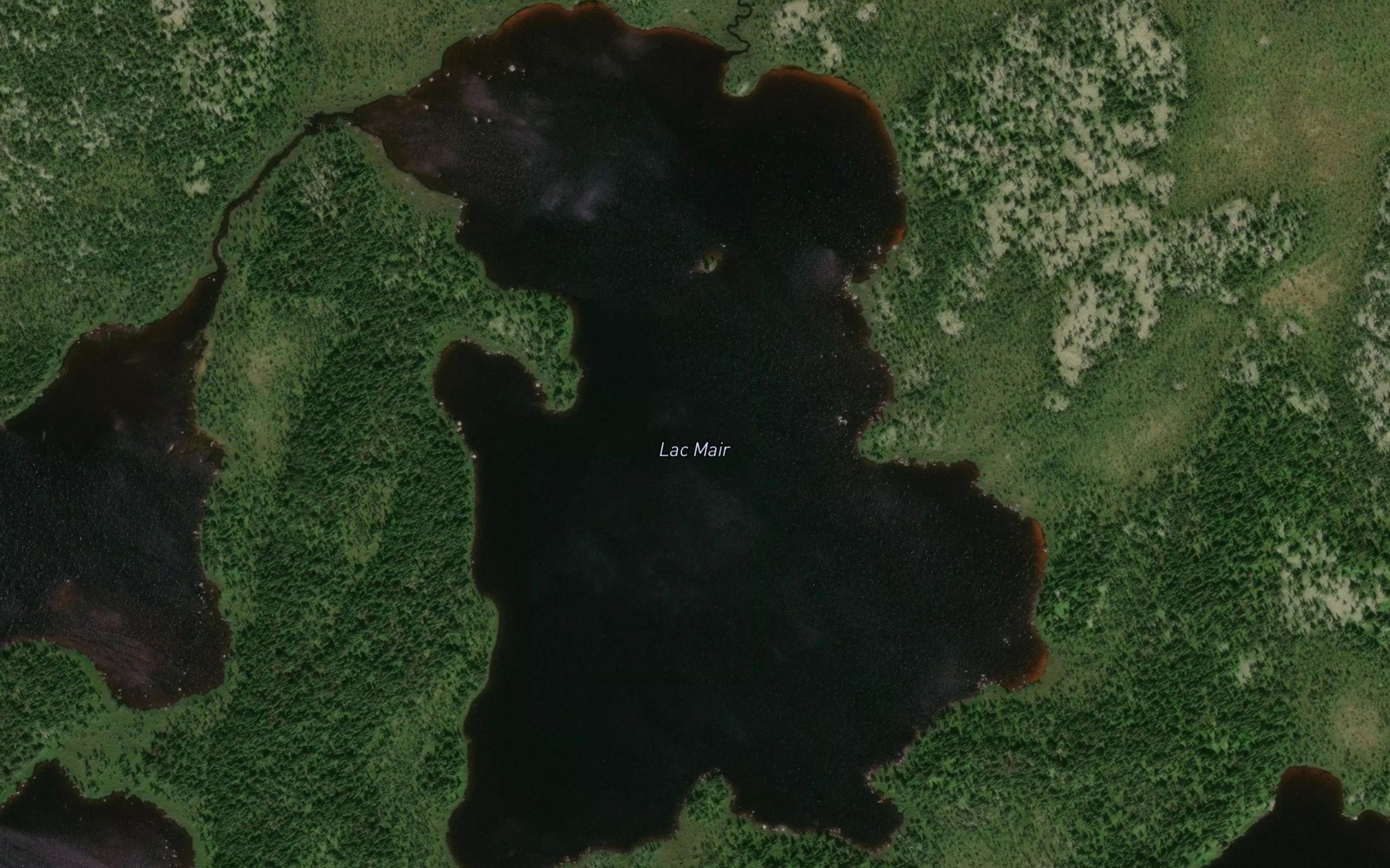 Satellite map of the Lac Mair