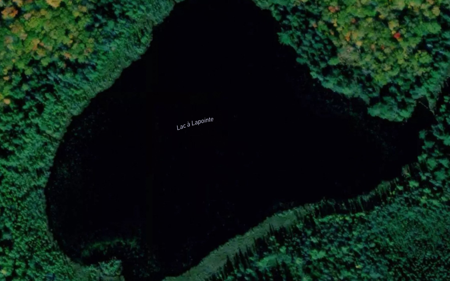 Satellite map of the Lac a Lapointe