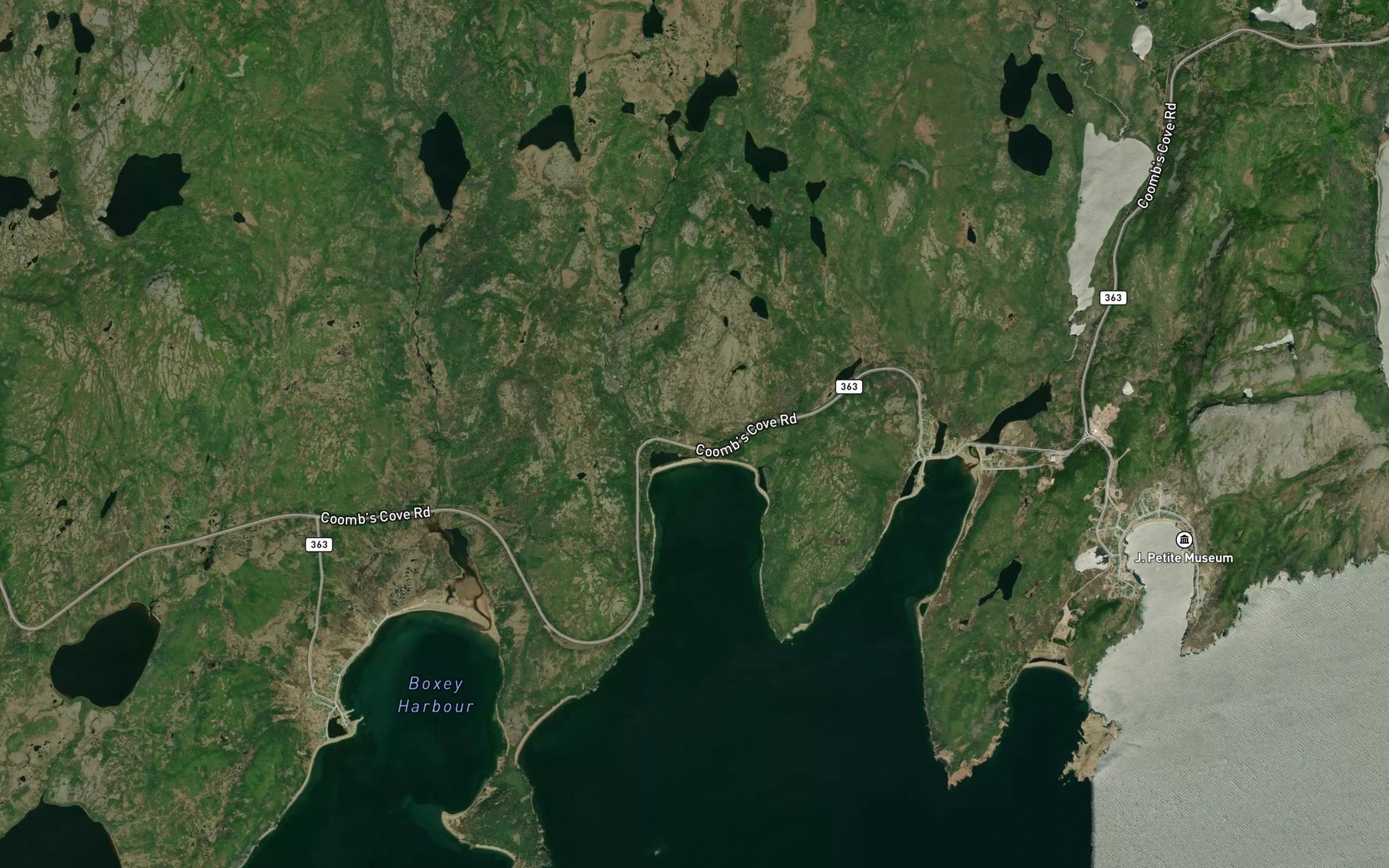 Satellite map of the Little Ma Jambe