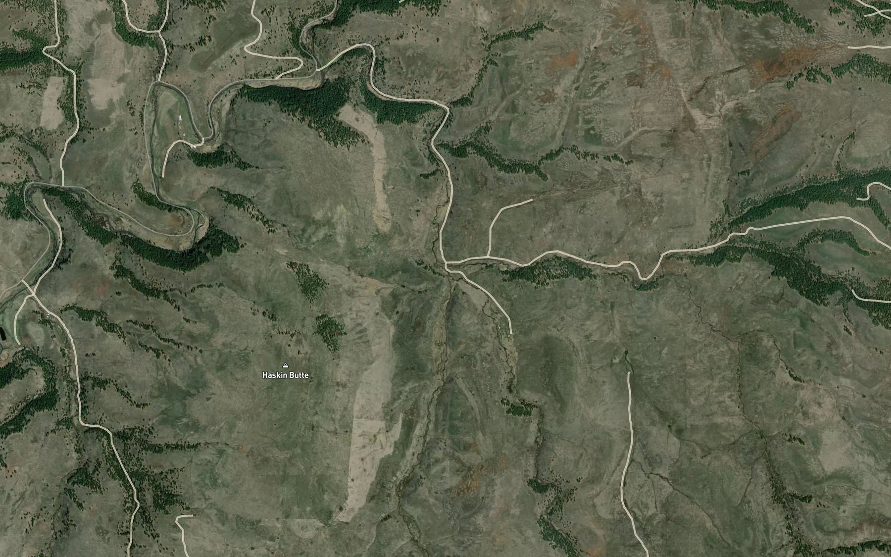 Satellite map of the Pine Creek