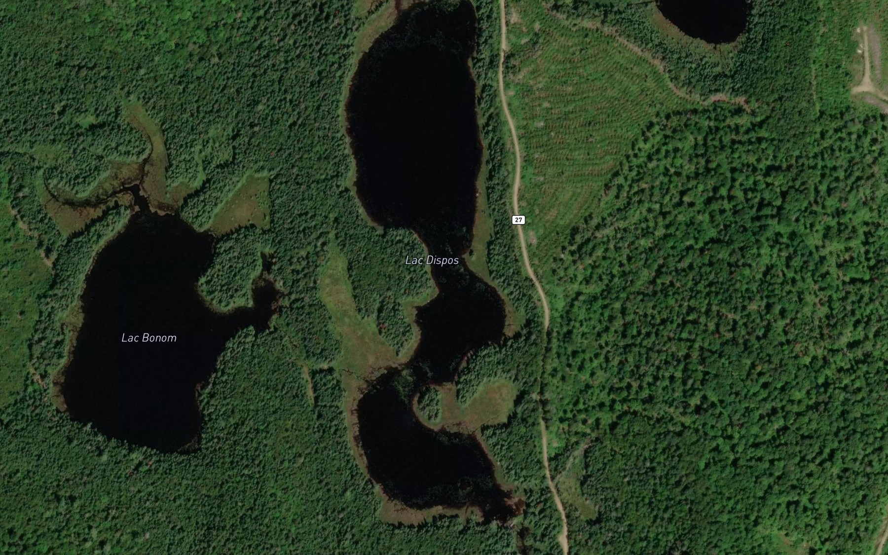 Satellite map of the Lac Dispos
