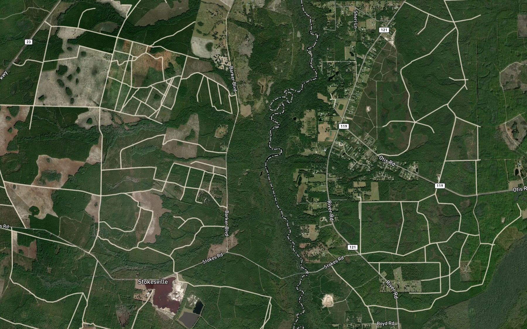 Satellite map of the School Branch