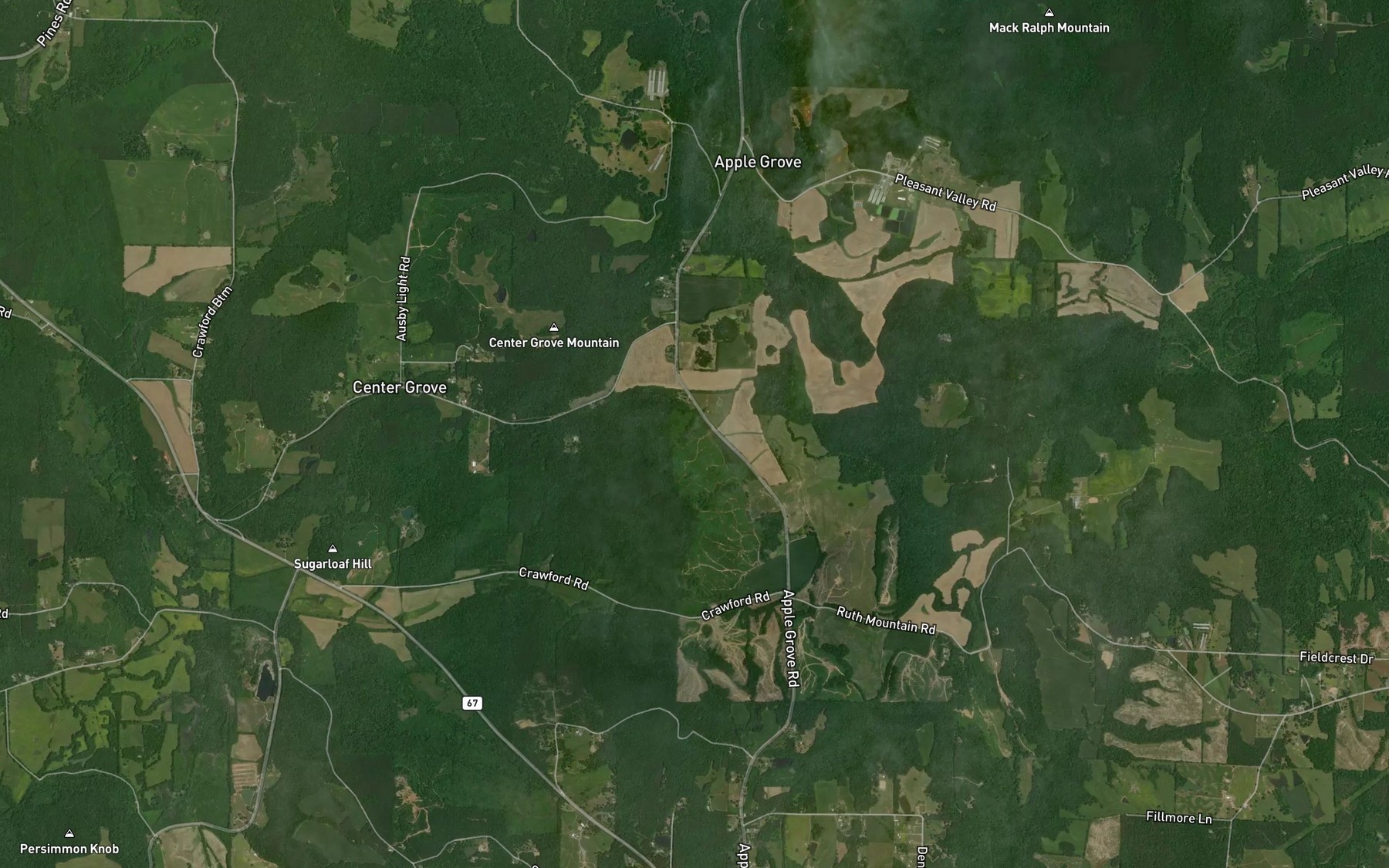 Satellite map of the Leeth Spring