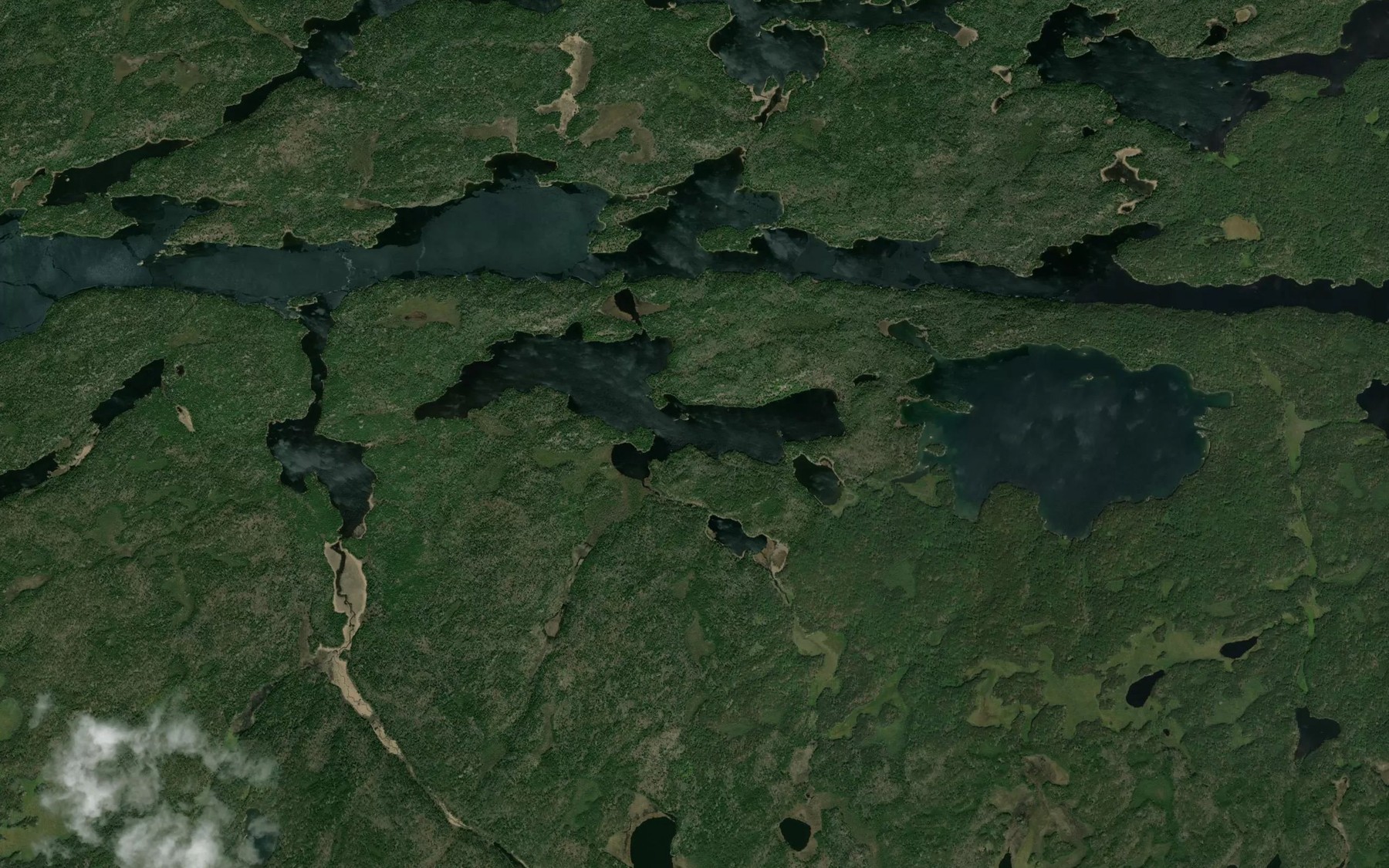 Satellite map of the Canal Bay