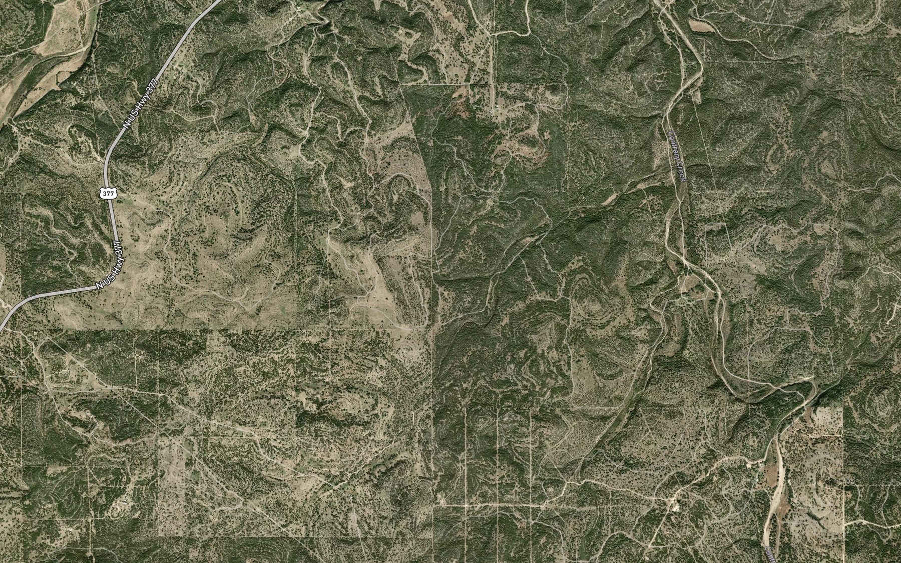 Satellite map of the McKee Spring